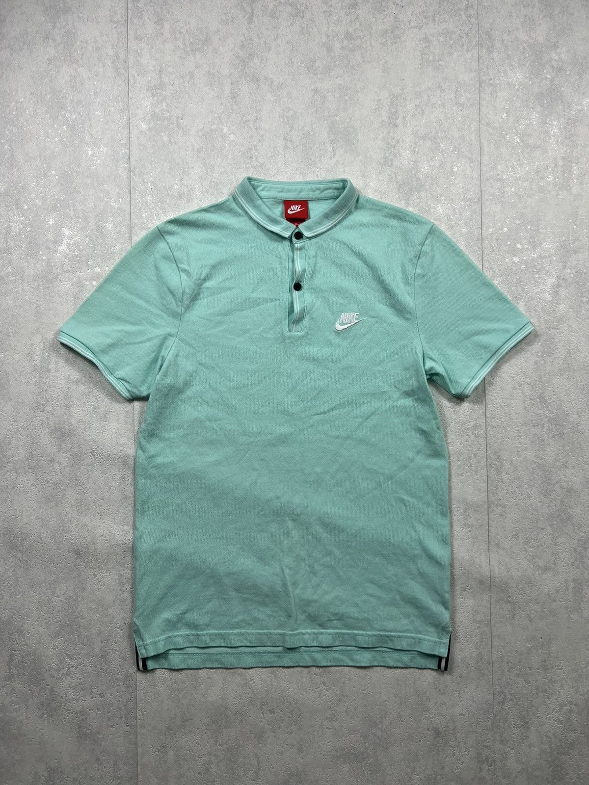 Nike 00's NIKE RETRO POLO T-SHIRT Y2K SWOOSH LOGO Size US M / EU 48-50 / 2 - 1 Thumbnail