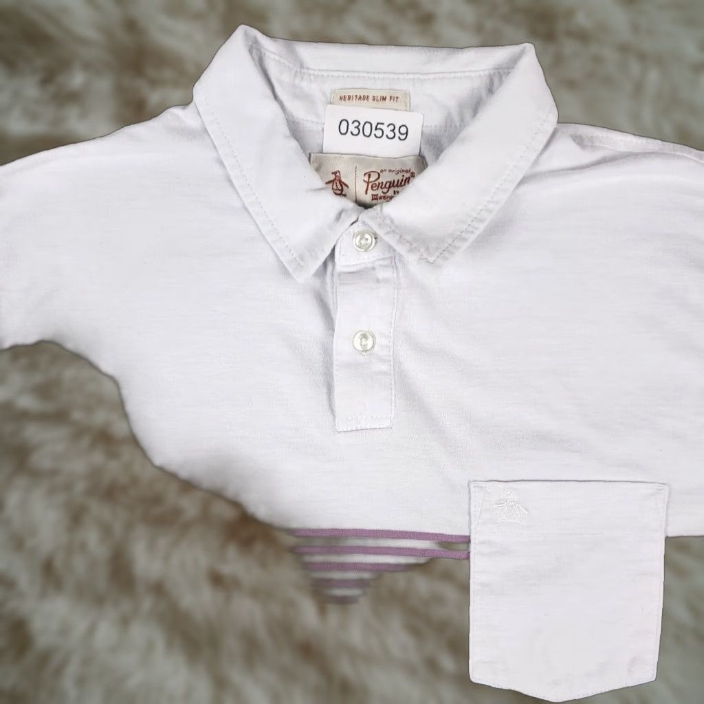 Original Penguin Original Penguin Polo Shirt Mens Large Multicolor Striped Short Sleeve Casual Button-Front Polo Mens Large Multicolor Striped Polo Shirt Size US L / EU 52-54 / 3 - 1 Thumbnail