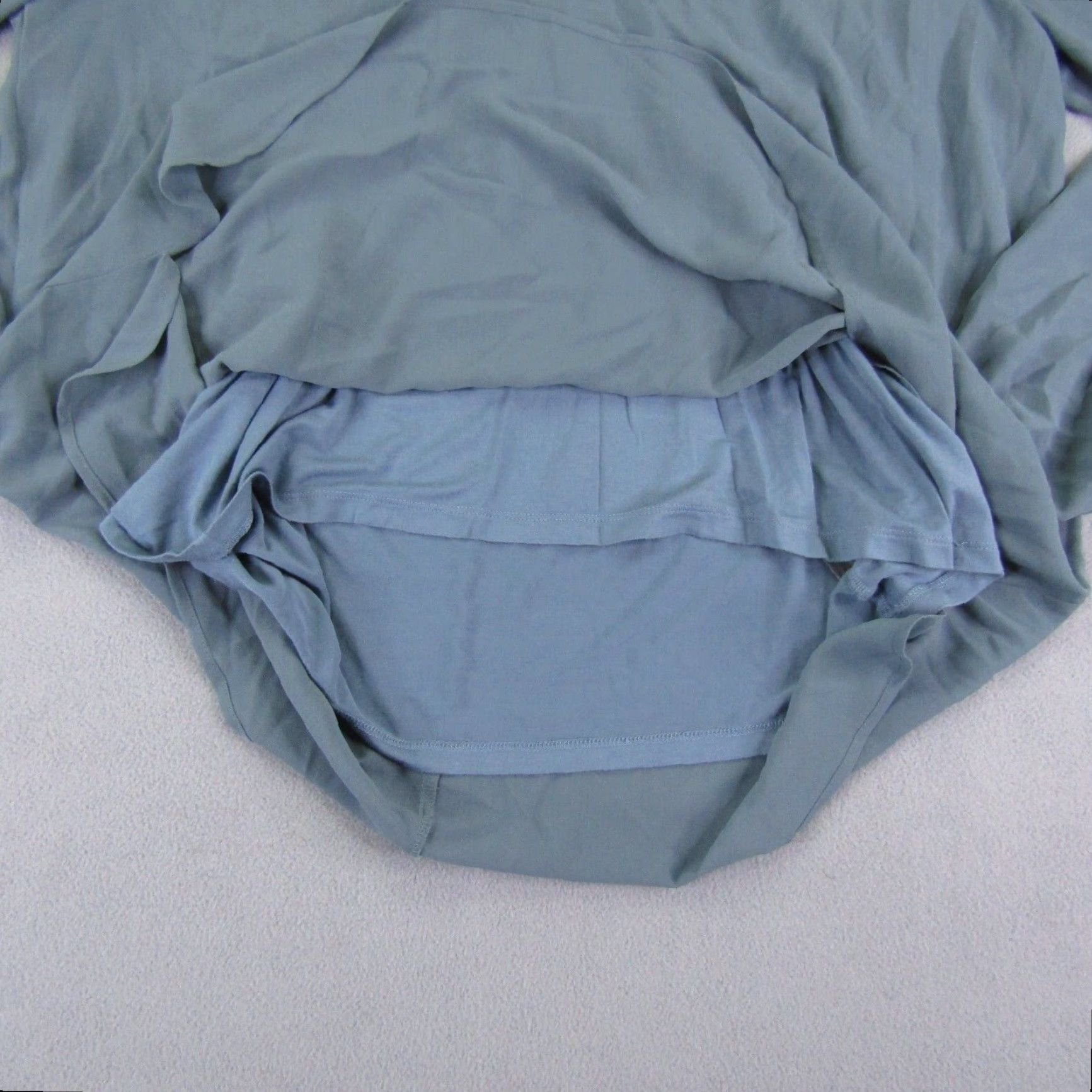 Soft Surroundings Soft Surroundings Shirt Blouse Womens XL Blue V-Neck Knit Sheer Pullover Casual Long Sleeve Size XL / US 12-14 / IT 48-50 - 3 Thumbnail