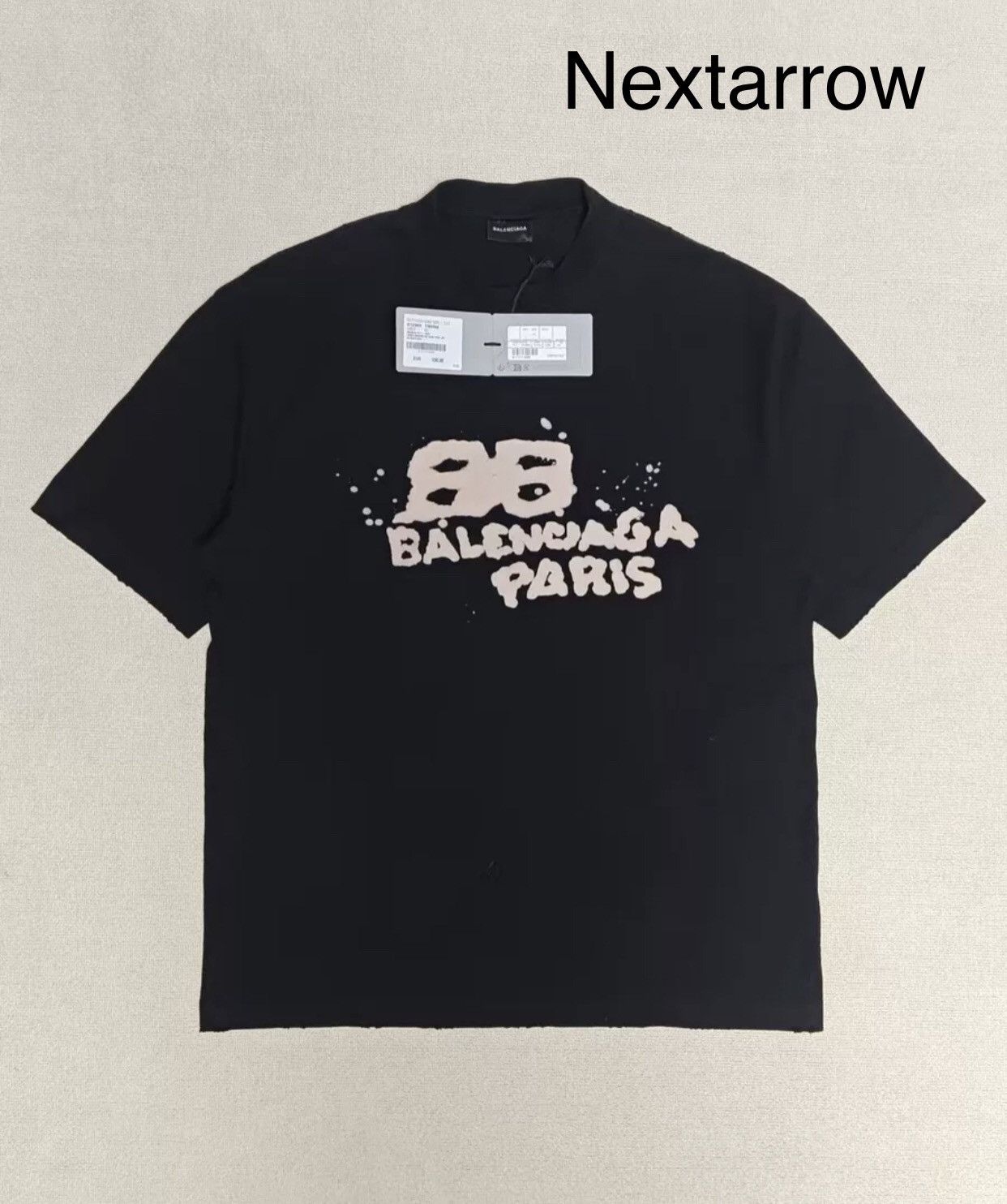 【BALENCIAGA】Graphic Logo Print Short Sleeve T-shirt Balenciaga logo-print short-sleeve T-shirt – shoeslevele