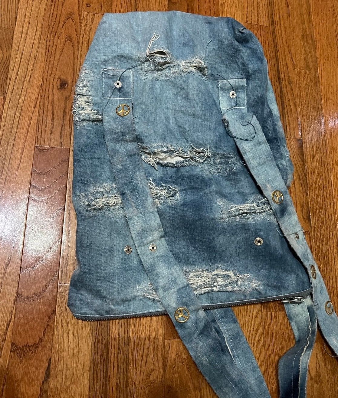 Other GHETTO FRIENDS distressed denim bag Size ONE SIZE - 2 Thumbnail