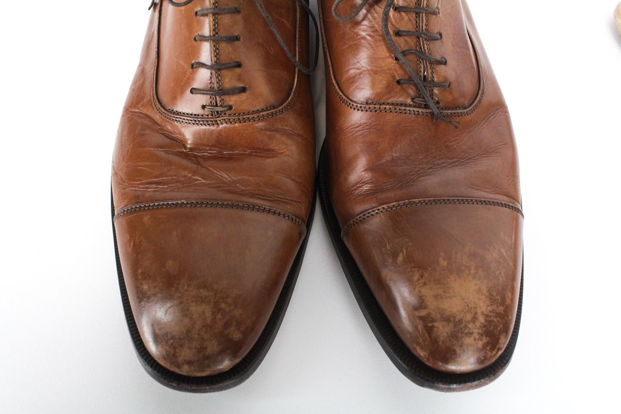 Suitsupply EU44.5 Mid Brown Leather Laced Low-Top 72821 Size US 11.5 / EU 44-45 - 9 Thumbnail