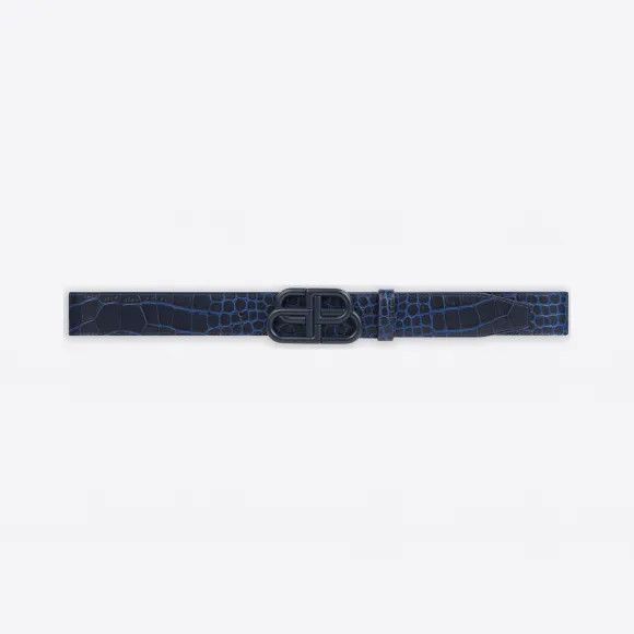 Balenciaga o1s1wg111124 Size: 70 / BB Large Belt in Navy Blue Size 26 - 1 Preview