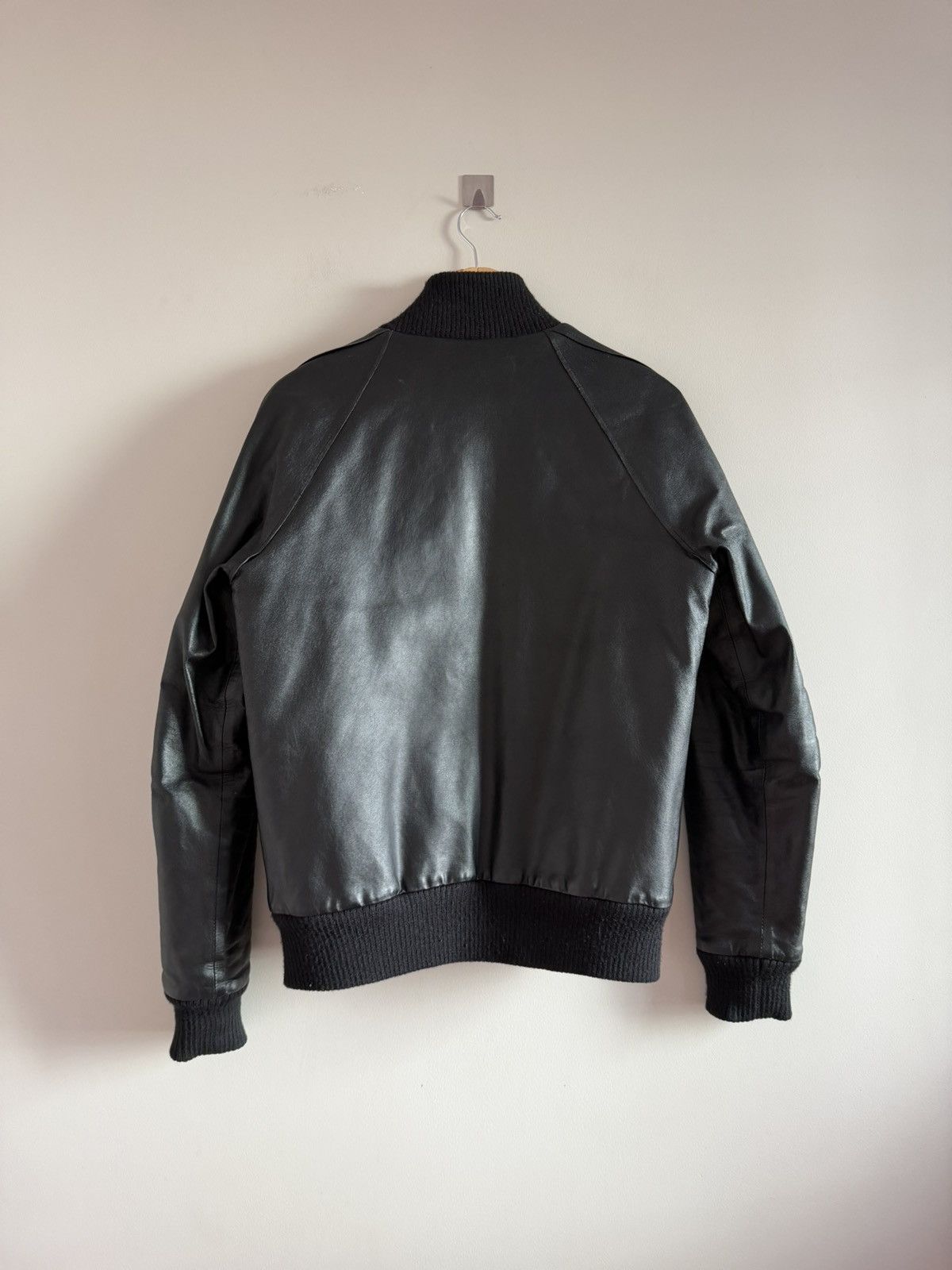 Puma Puma Vintage Black Faux Leather Bomber Jacket Size US M / EU 48-50 / 2 - 7 Thumbnail