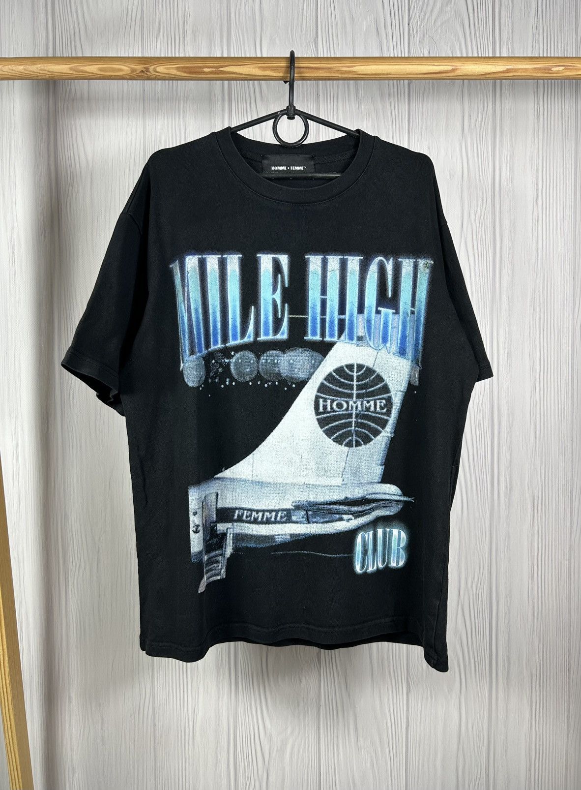 Homme + Femme La Homme + Femme Mile High Cotton T-Shirt Size M Size US M / EU 48-50 / 2 - 1 Thumbnail