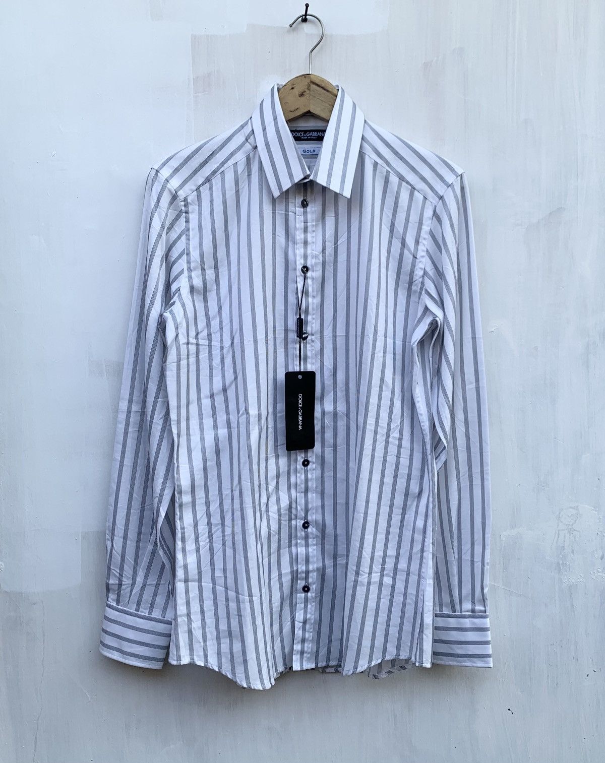 gold label white dress shirts Men's White Two-Ply Cotton Slim Fit Formal Shirt With Single Cuffs main image 0