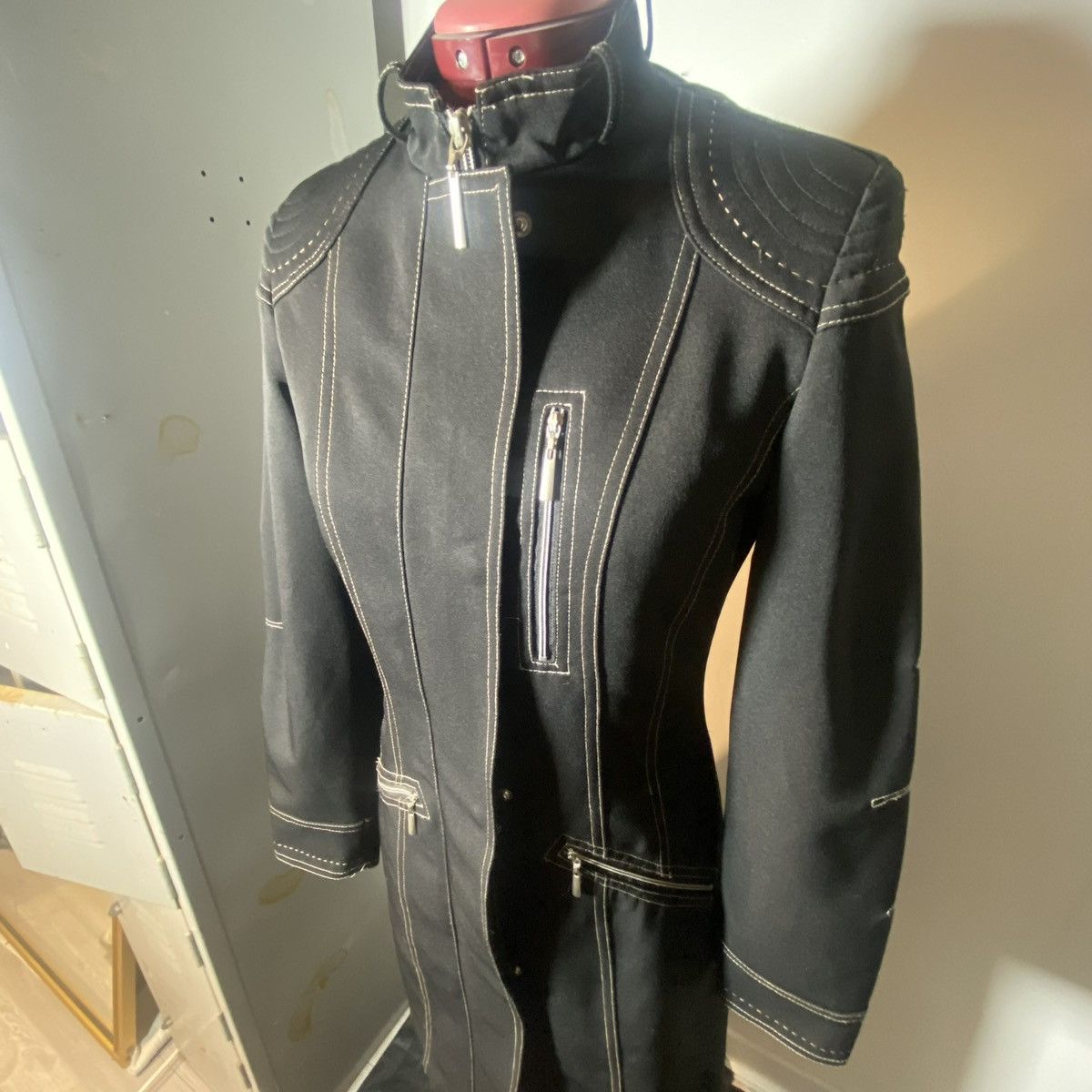 Japanese Brand Tristan & Iseut Matrix-Era “c. 1999–2003” Stitch Long Coat Size US S / EU 44-46 / 1 - 3 Thumbnail