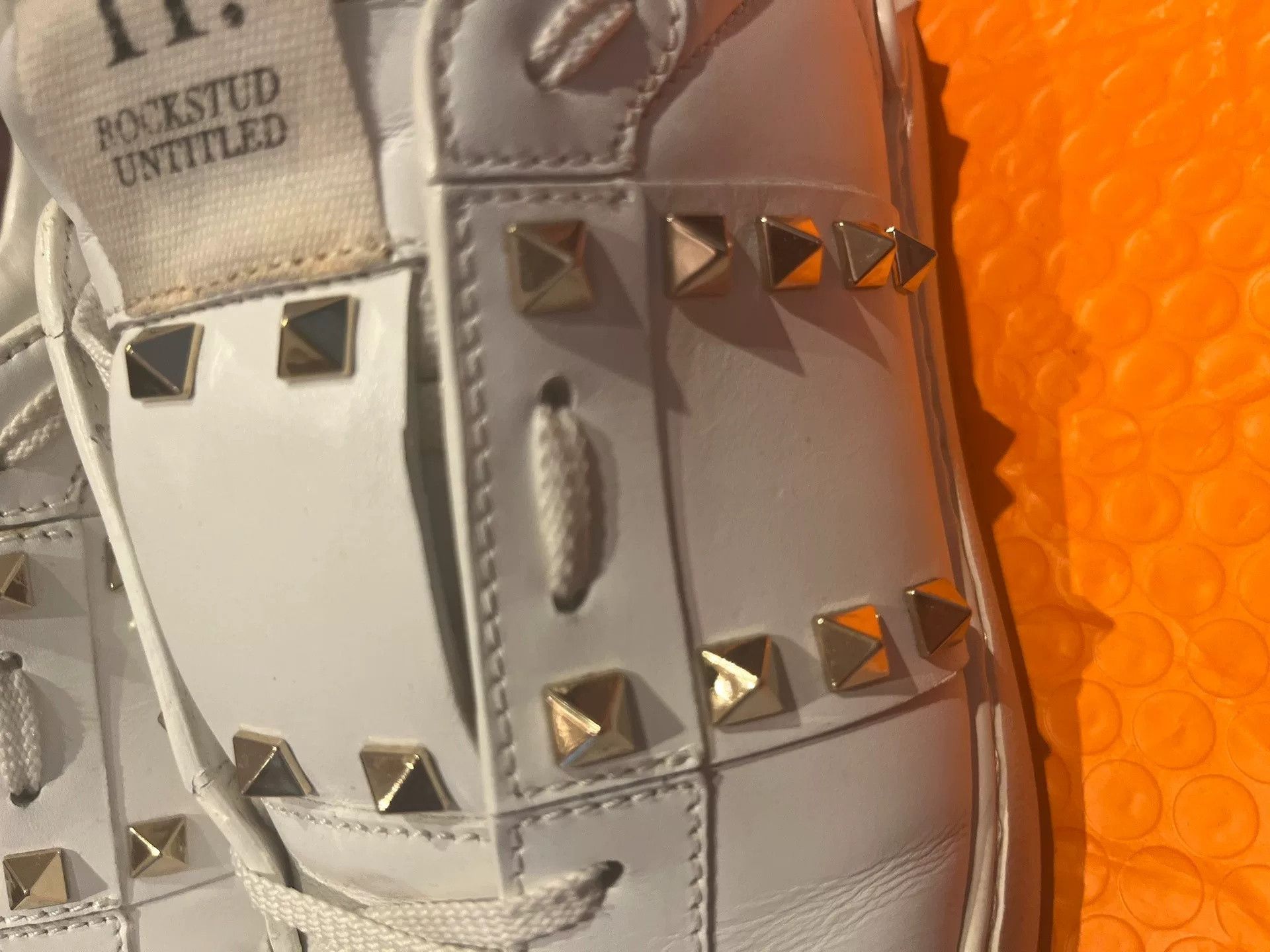 Valentino Valentino Studded White Sneakers Size 40 Size US 7 / EU 40 - 2 Thumbnail