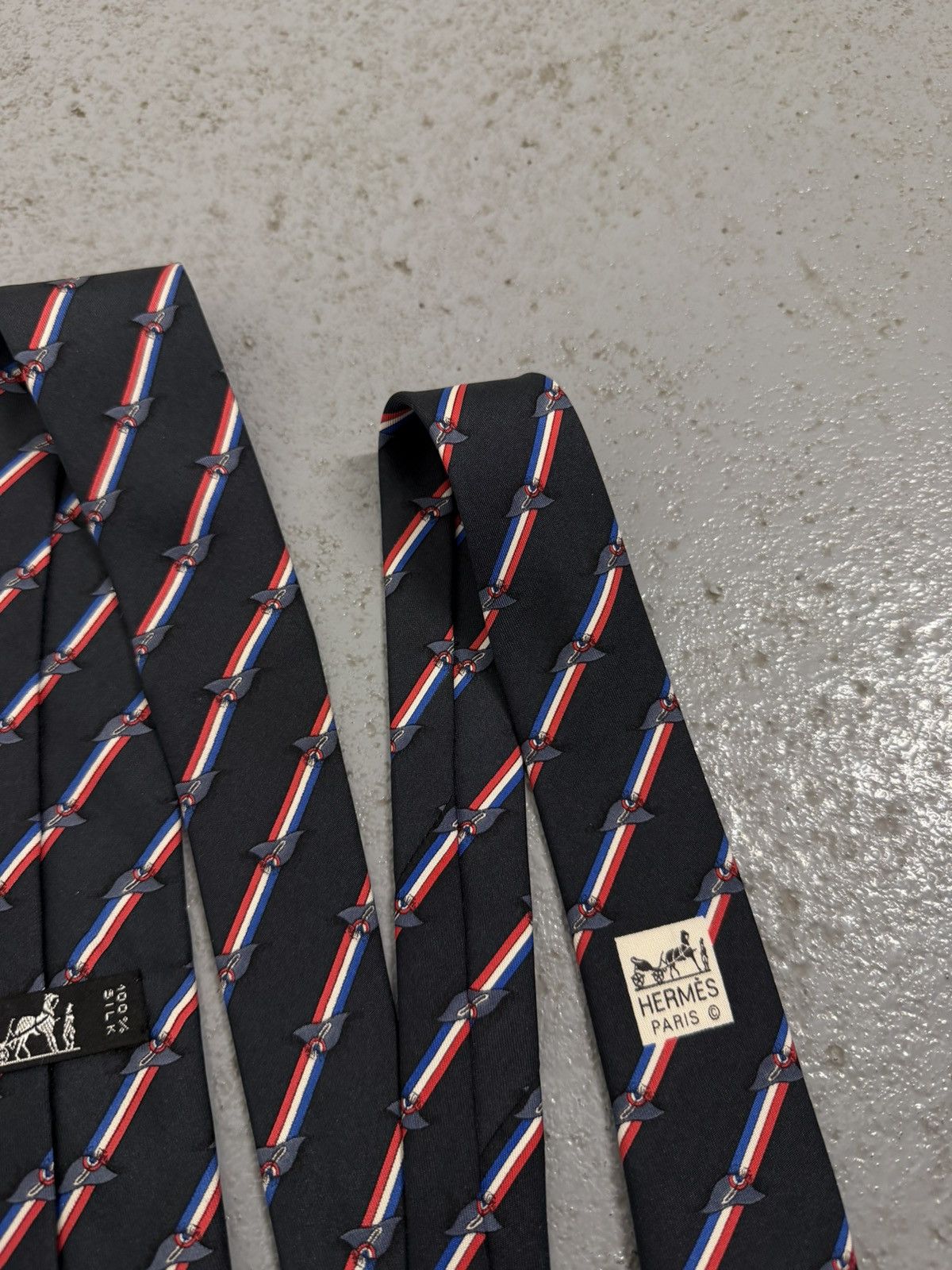 Hermes Hermes Silk Tie Size ONE SIZE - 6 Thumbnail