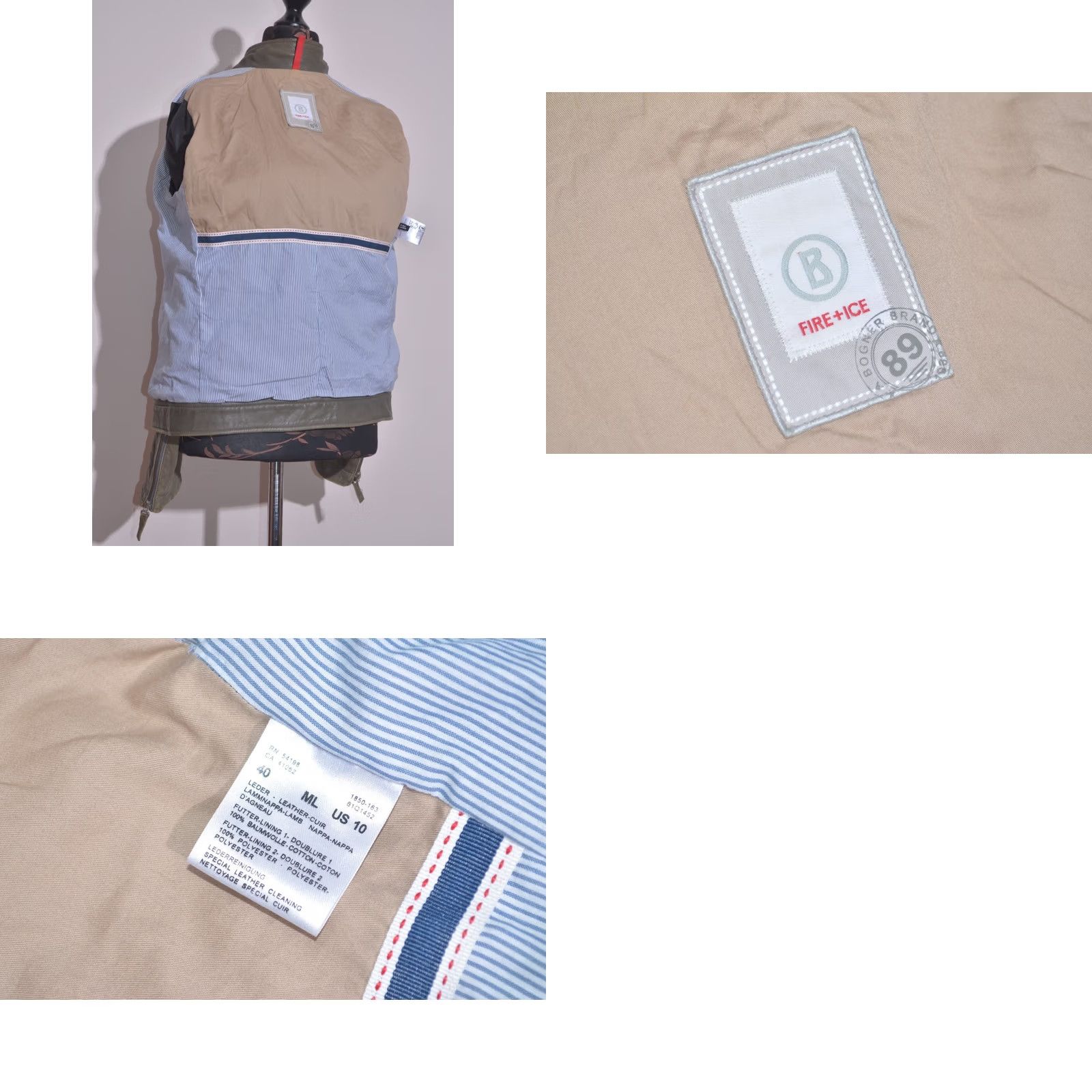 Bogner Bogner Fire+Ice Leather Jacket Women Lambskin Biker Style Zip Pockets US10 M/L Size M / US 6-8 / IT 42-44 - 8 Thumbnail