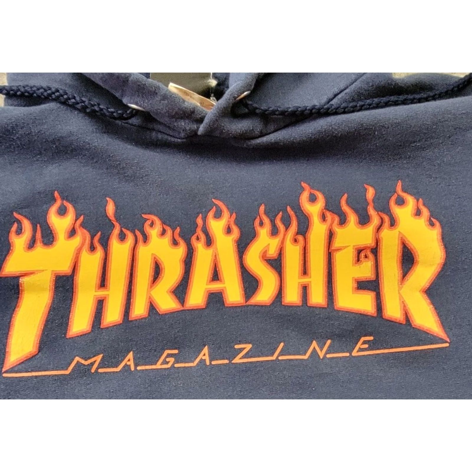 Thrasher Thrasher Hooded Sweatshirt Mens Medium Blue Flame Logo Skater Magazine Size US M / EU 48-50 / 2 - 7 Thumbnail