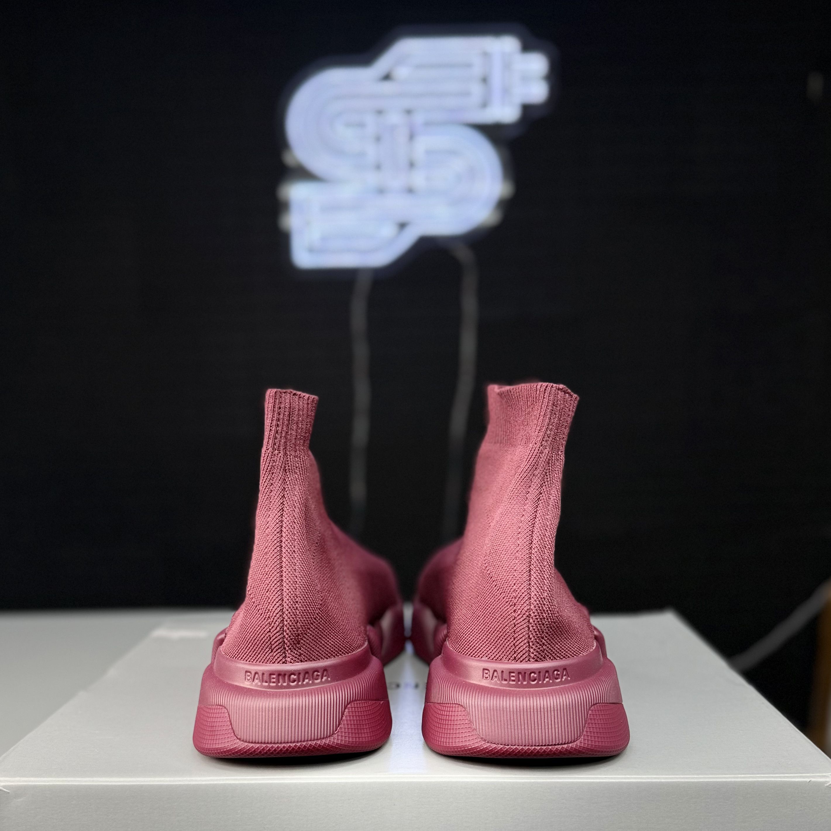 Balenciaga Balenciaga Speed 2.0 Trainer Burgundy Size US 9 / EU 42 - 6 Thumbnail