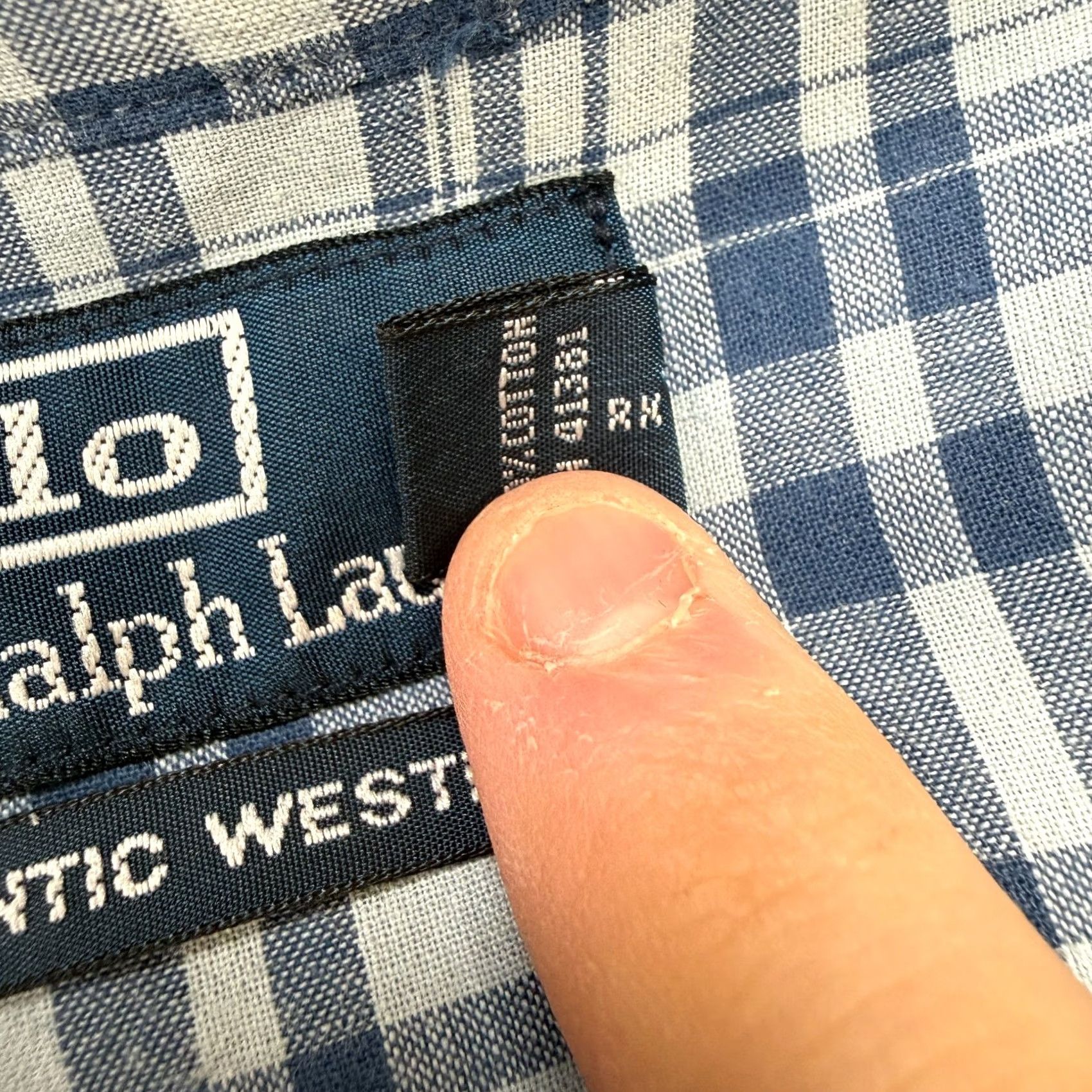 Polo Ralph Lauren VINTAGE Polo Ralph Lauren Shirt Mens 2XL Western Pearl Snap Blue Plaid Size US XXL / EU 58 / 5 - 5 Thumbnail