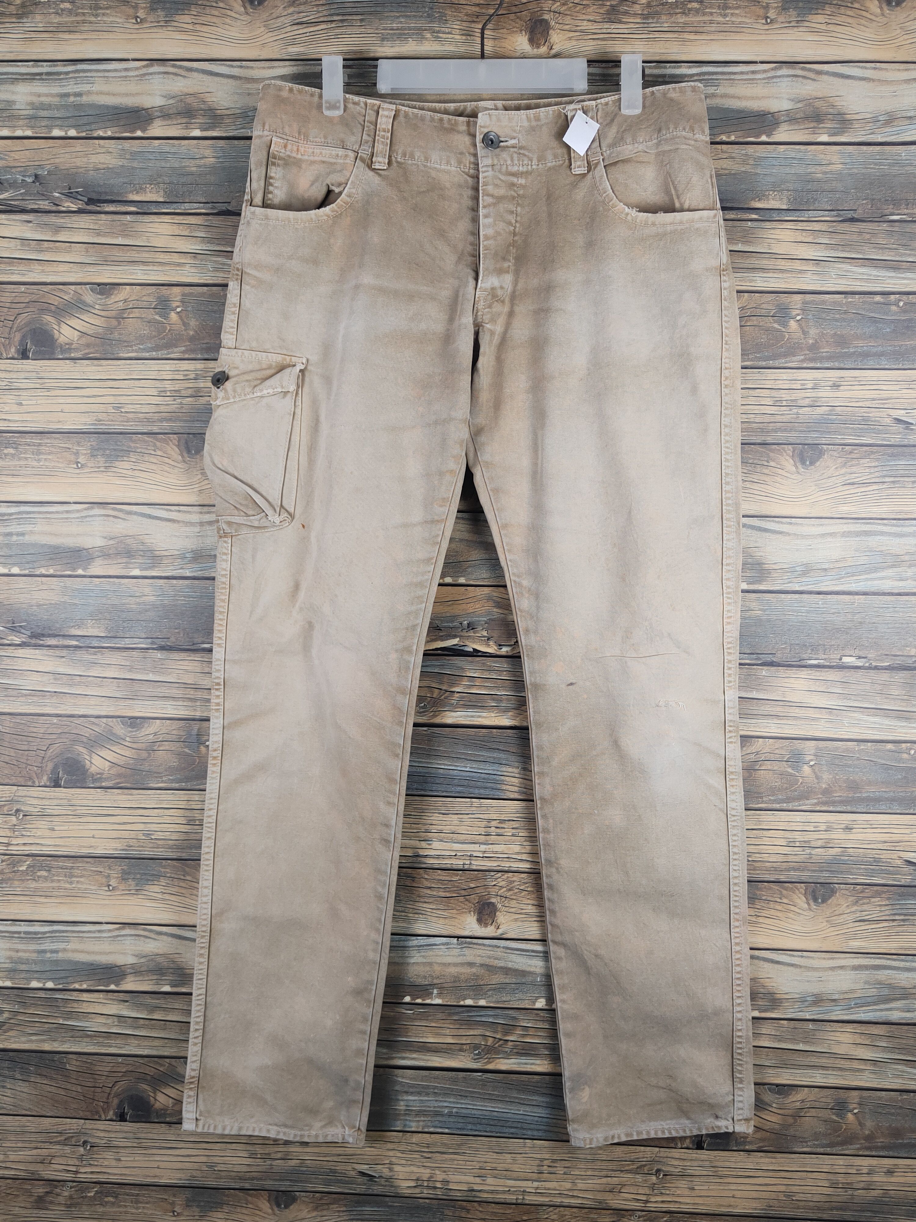 Johnbull DL Johnbull Beige Multipocket Casual Pants #46-242T Size US 34 / EU 50 - 1 Thumbnail