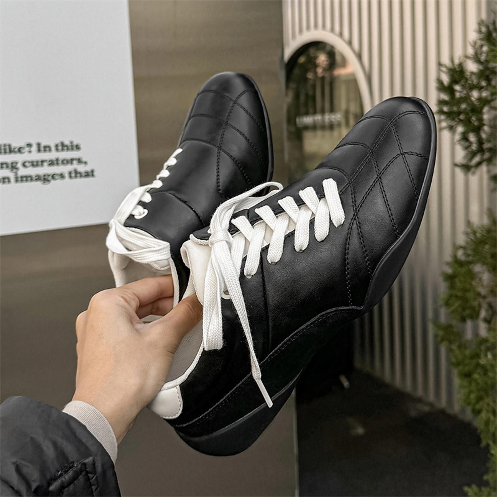 Other y2k Black Sporty Sneakers Size US 7 / EU 40 - 5 Thumbnail