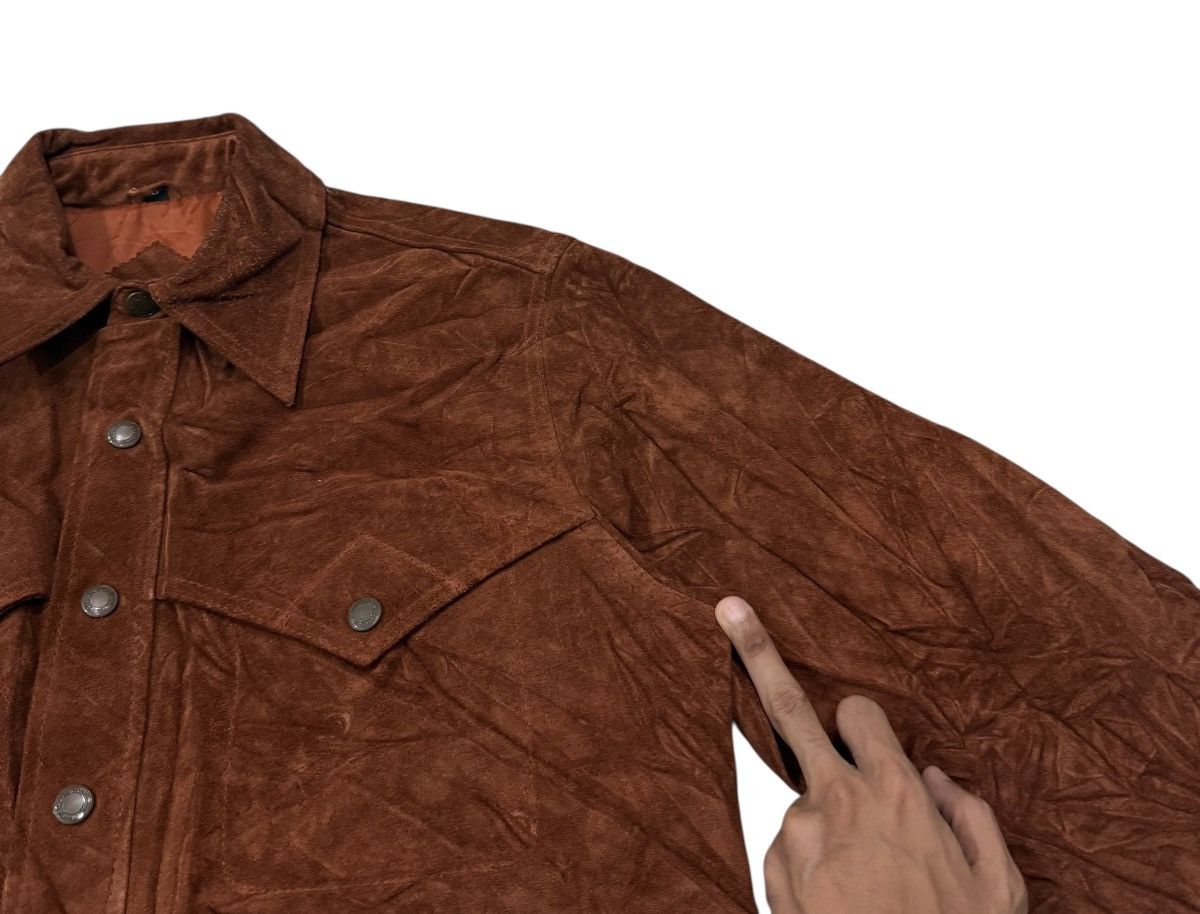 Leather Vintage Windarmor Nichiwa Western Suede Leather Jacket Size US S / EU 44-46 / 1 - 2 Thumbnail