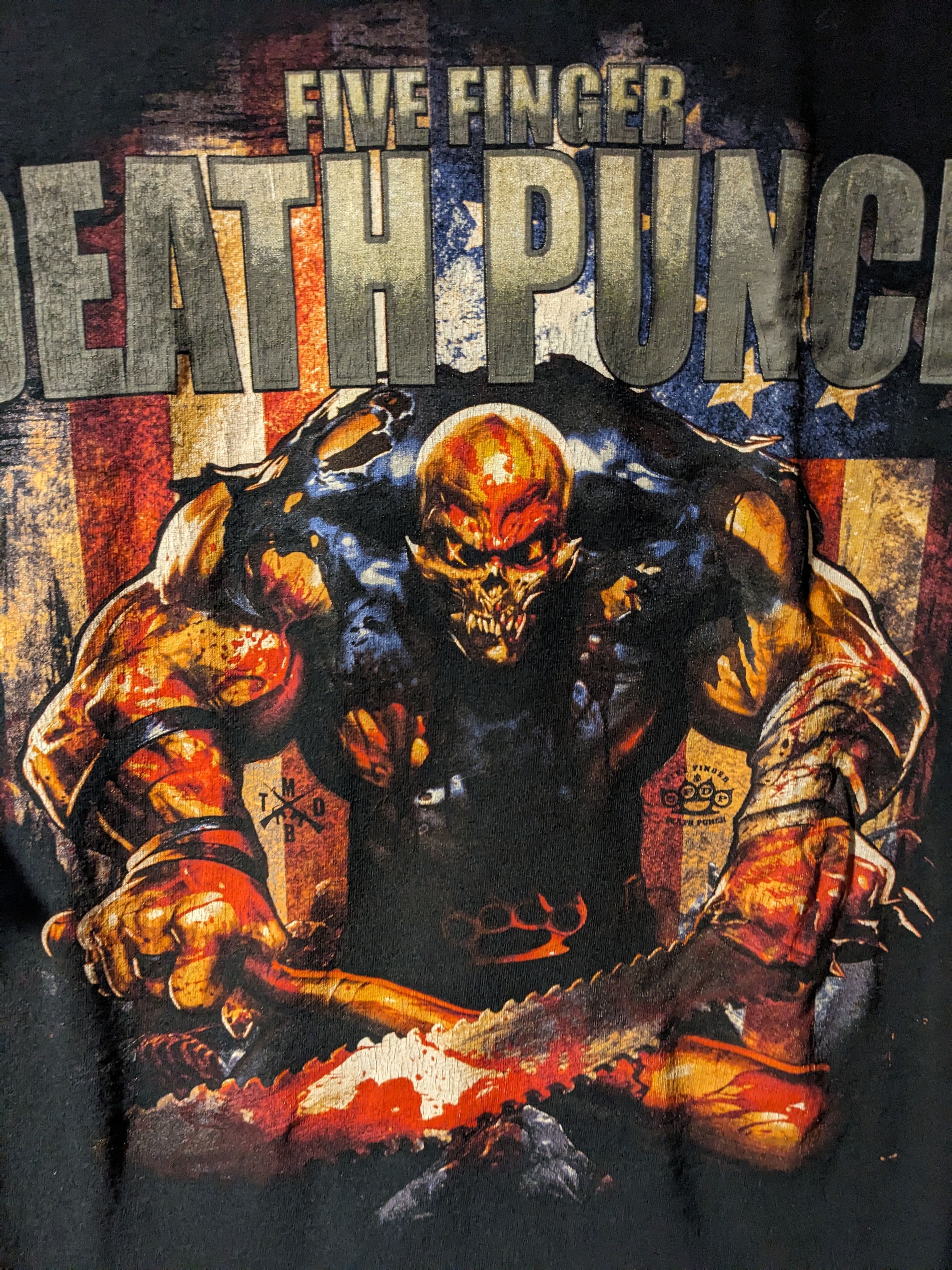 Band Tees × Vintage Vintage Five Finger Death Punch Tour Band Music T-Shirt Size US XL / EU 56 / 4 - 2 Thumbnail