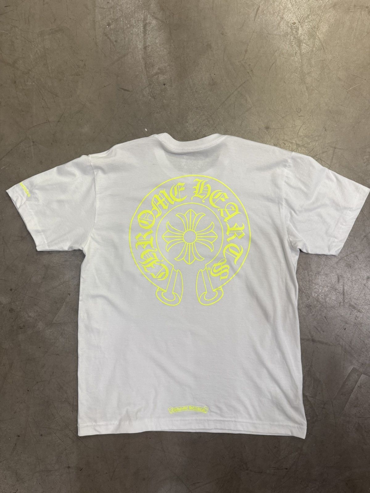 Chrome Hearts Chrome Hearts Fluorescent Green Horseshoe T-Shirt 