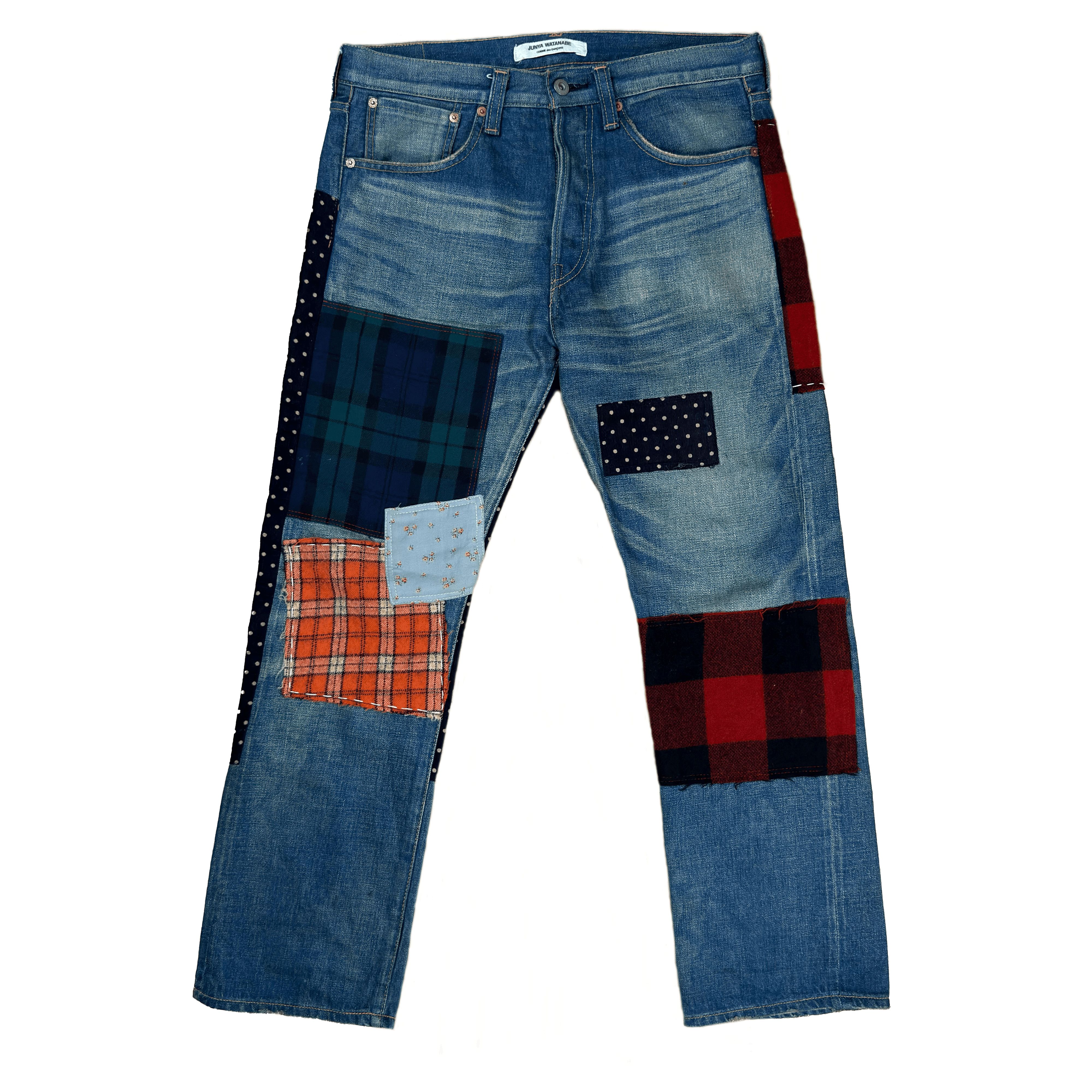 Junya Watanabe AD2013 Runaway Junya Watanabe Patchwork Jeans Size US 32 / EU 48 - 1 Thumbnail