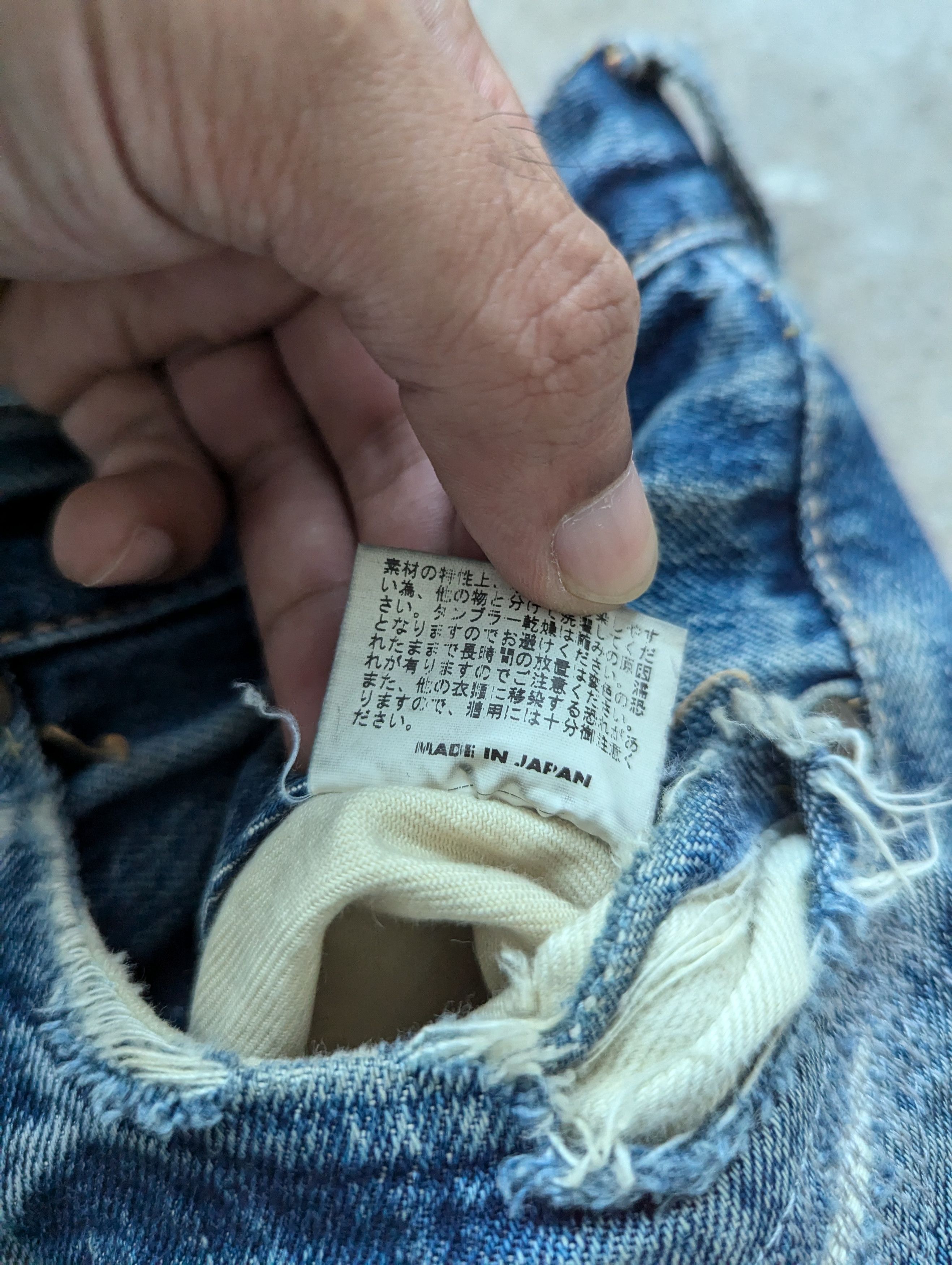 Japanese Brand × Sugar Cane OPEN ORDER 🔥 Vintage Sugar Cane Selvedge Distressed Denim Size US 32 / EU 48 - 12 Thumbnail