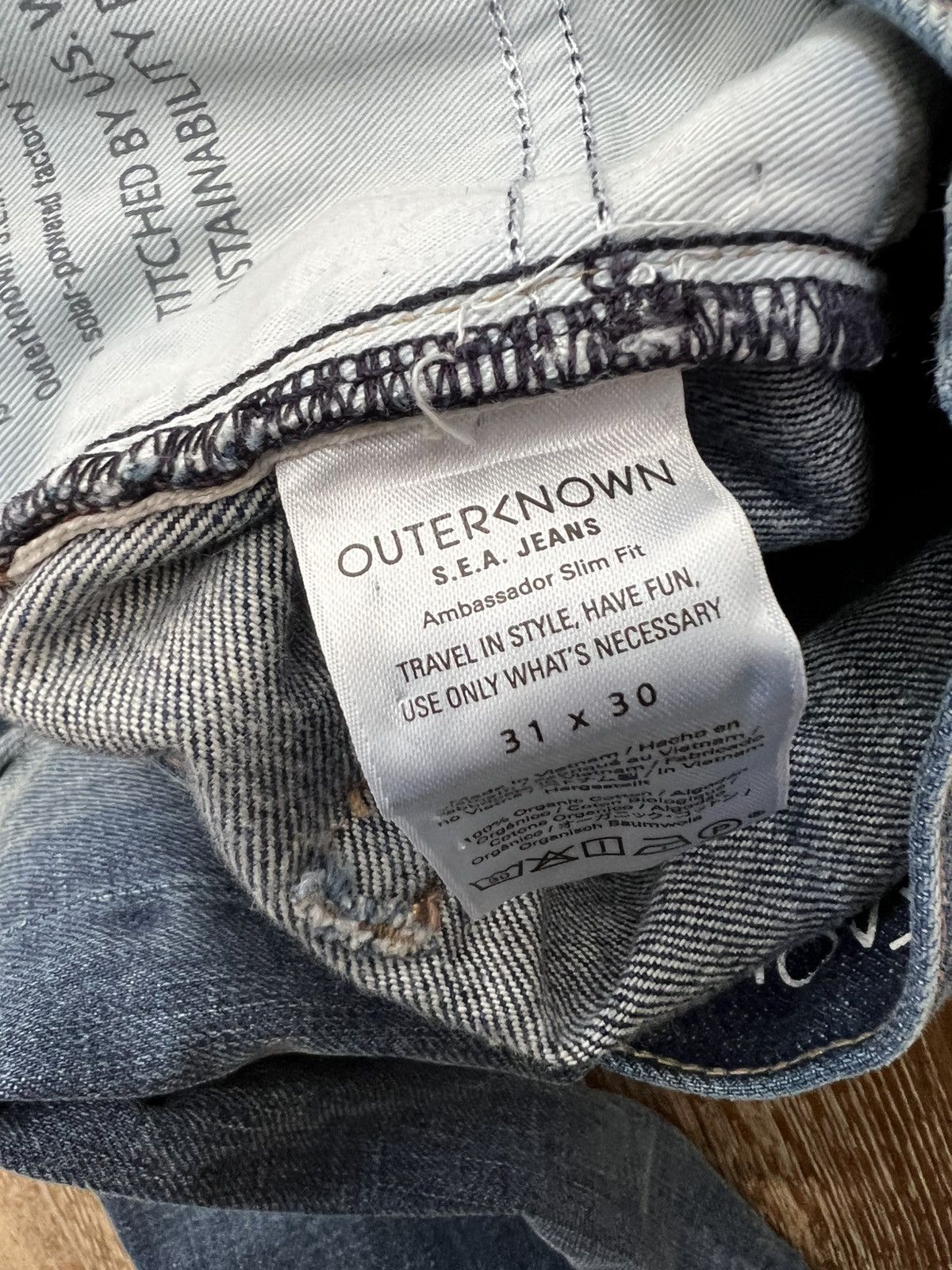 Outerknown Outerknown S.E.A. Selvedge denim Size US 31 - 5 Thumbnail