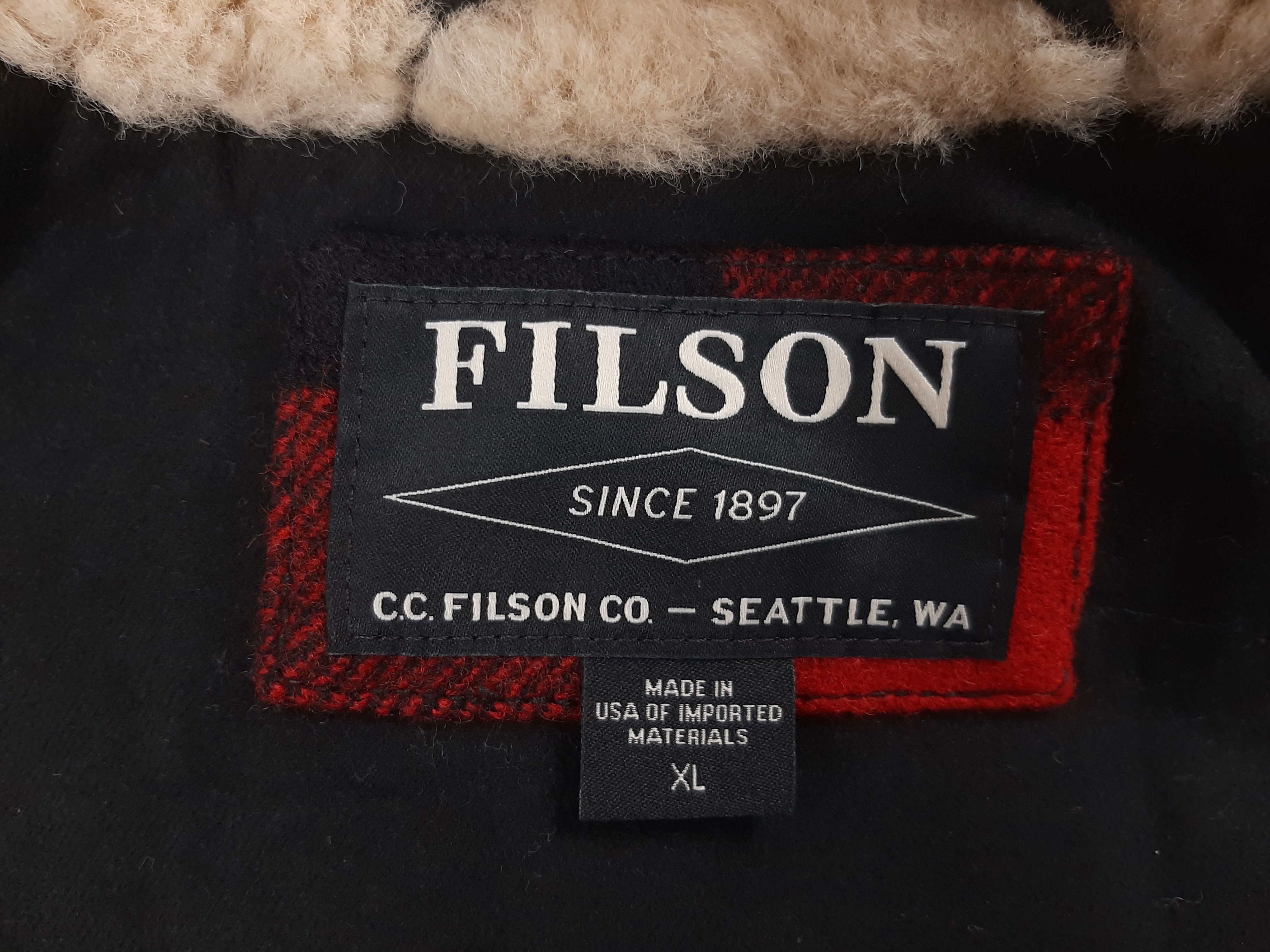Filson Filson Mackinaw Wool Packer Coat Red Plaid Men's Size XL Size US XL / EU 56 / 4 - 7 Thumbnail