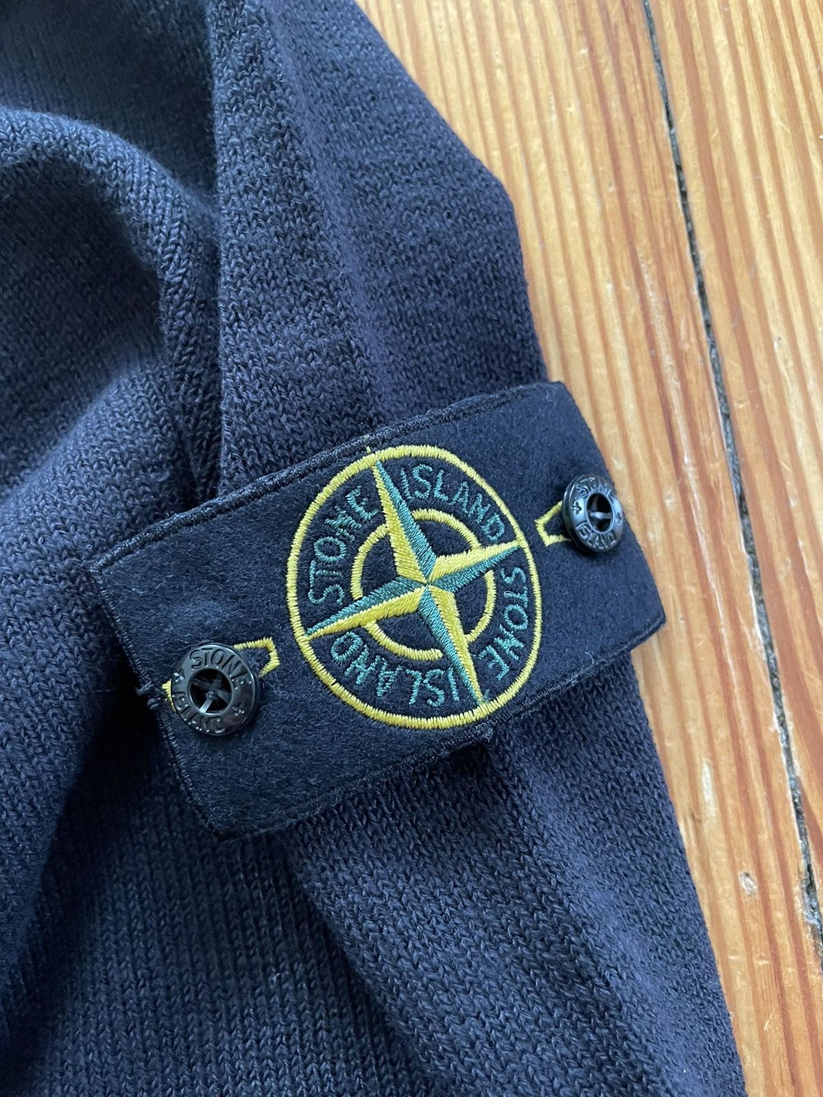 Stone Island Stone Island Stocking Stitch Knit Cardigan Black Size US L / EU 52-54 / 3 - 4 Thumbnail
