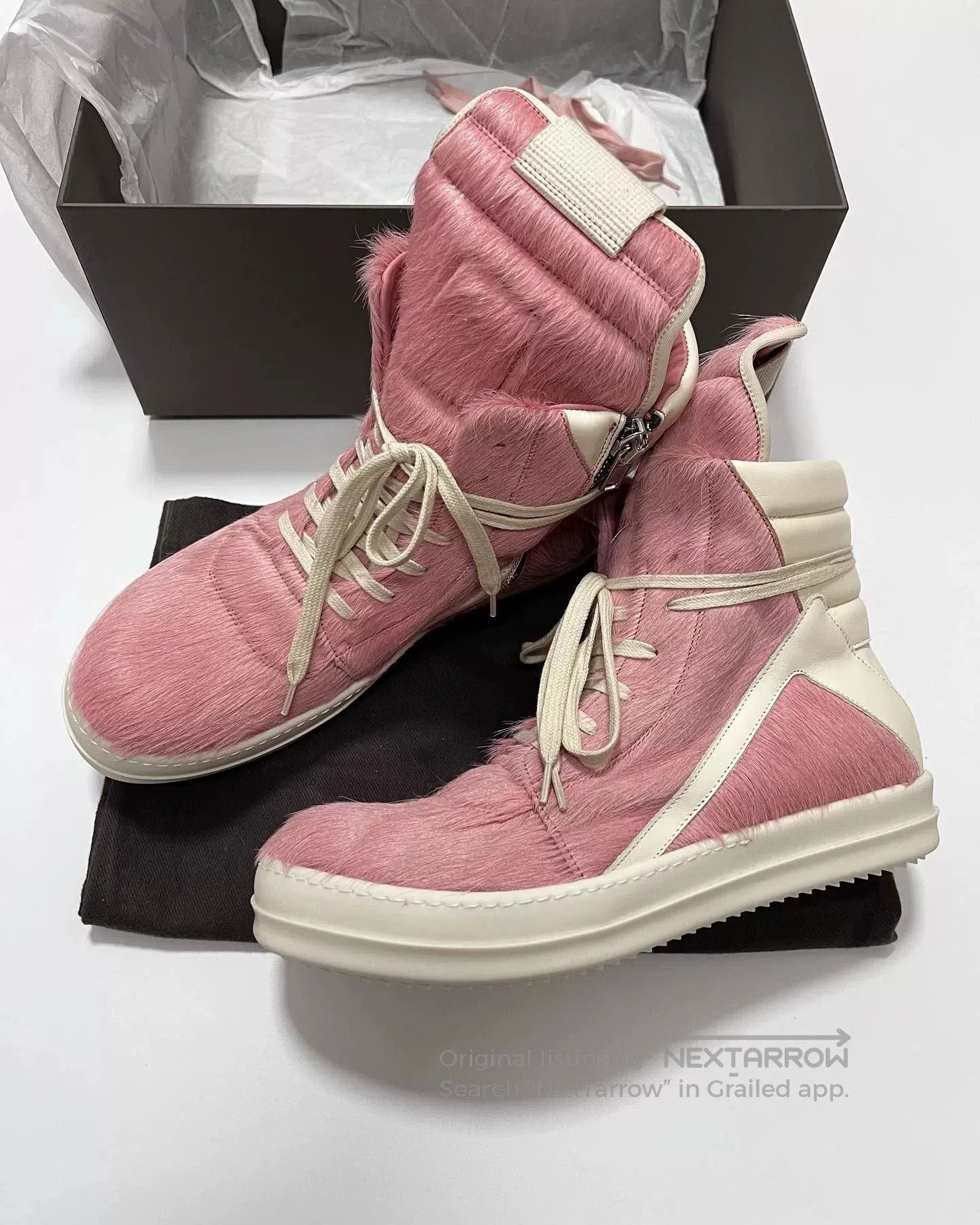 Rick Owens Rick Owens Pink Fur. Size US 10.5 / EU 43-44 - 3 Thumbnail