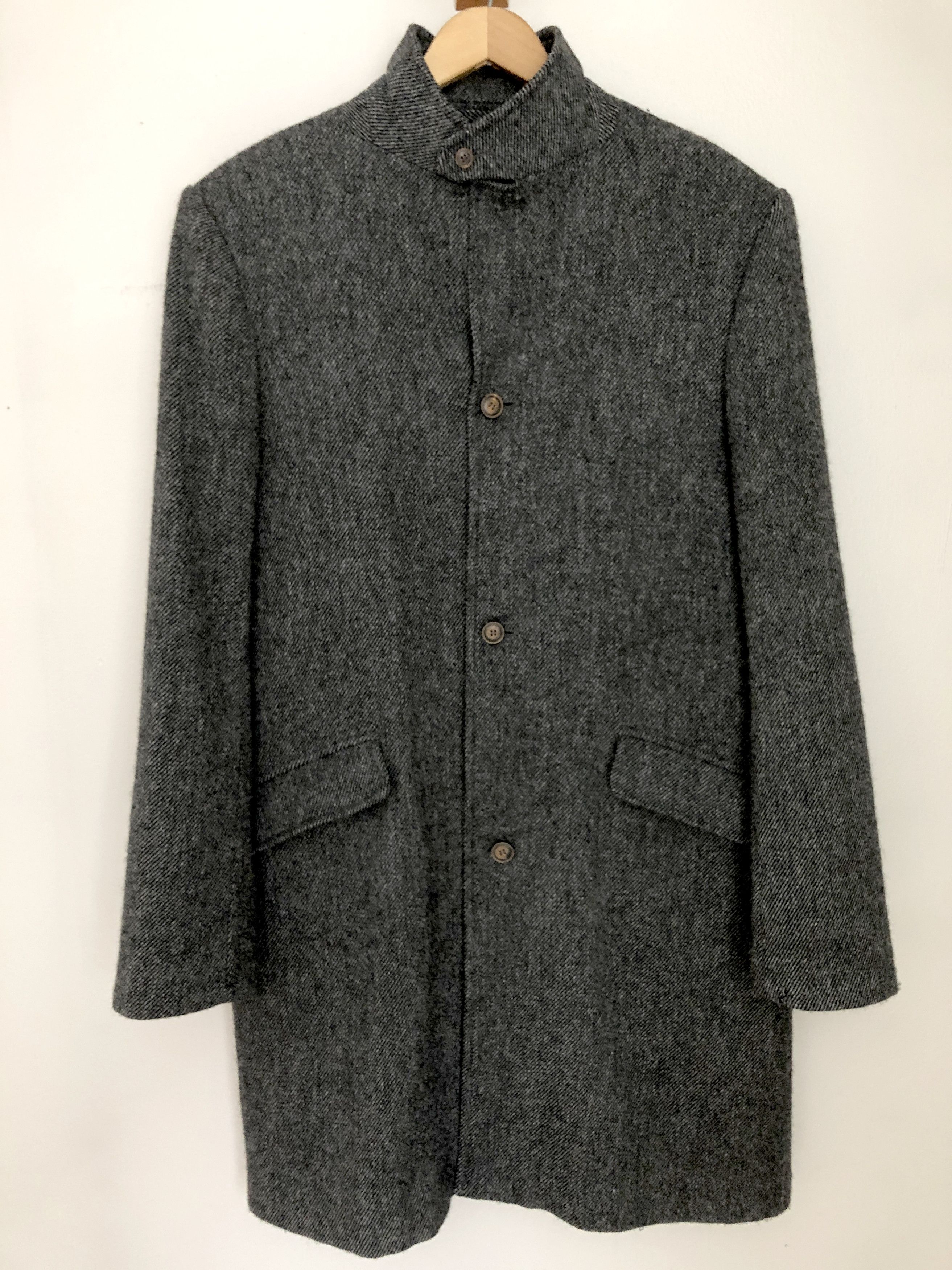 image of Our Legacy Wool Long Coat in Grey, Men's (Size Large)
