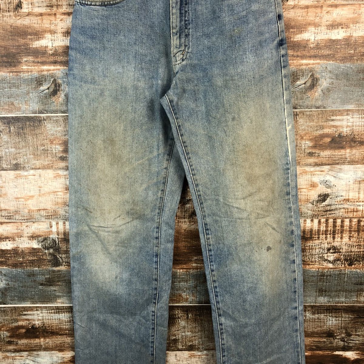 Japanese Brand DL BobSon Vintage faded ripped Blue Denim Pants #C207 Size US 30 / EU 46 - 5 Thumbnail