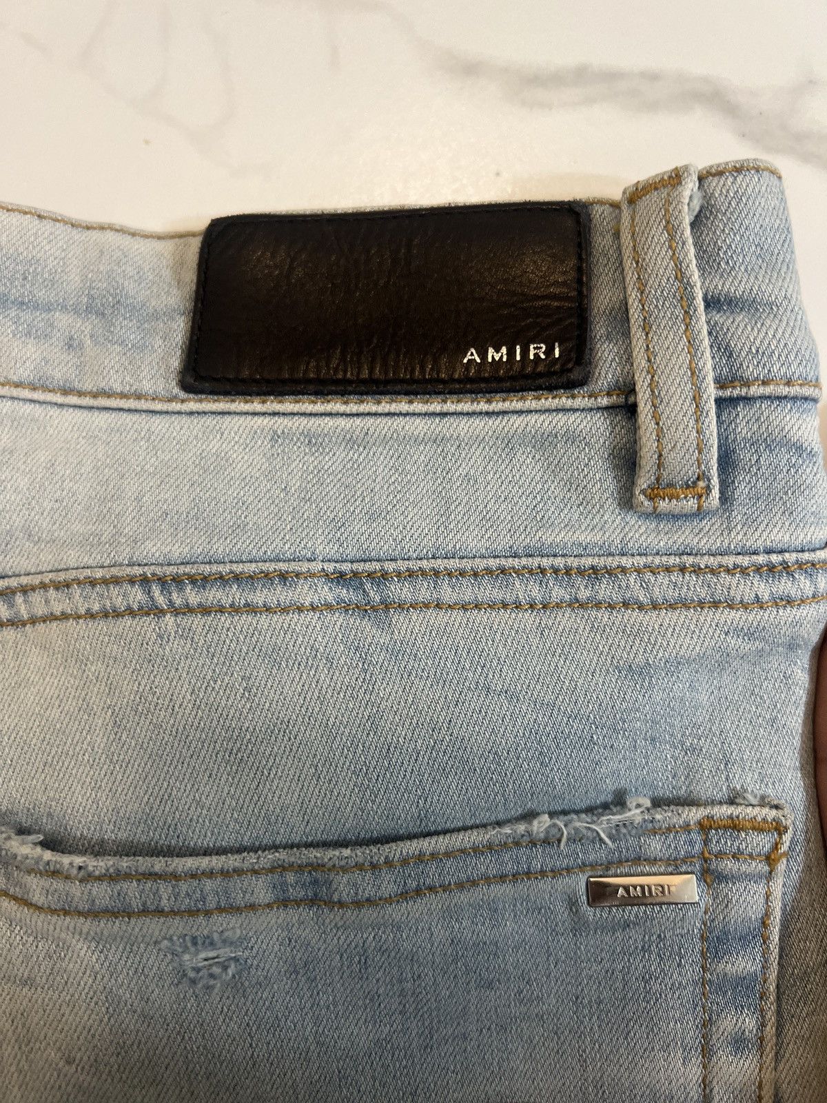 Amiri light blue amiri jeans Size US 34 / EU 50 - 4 Thumbnail
