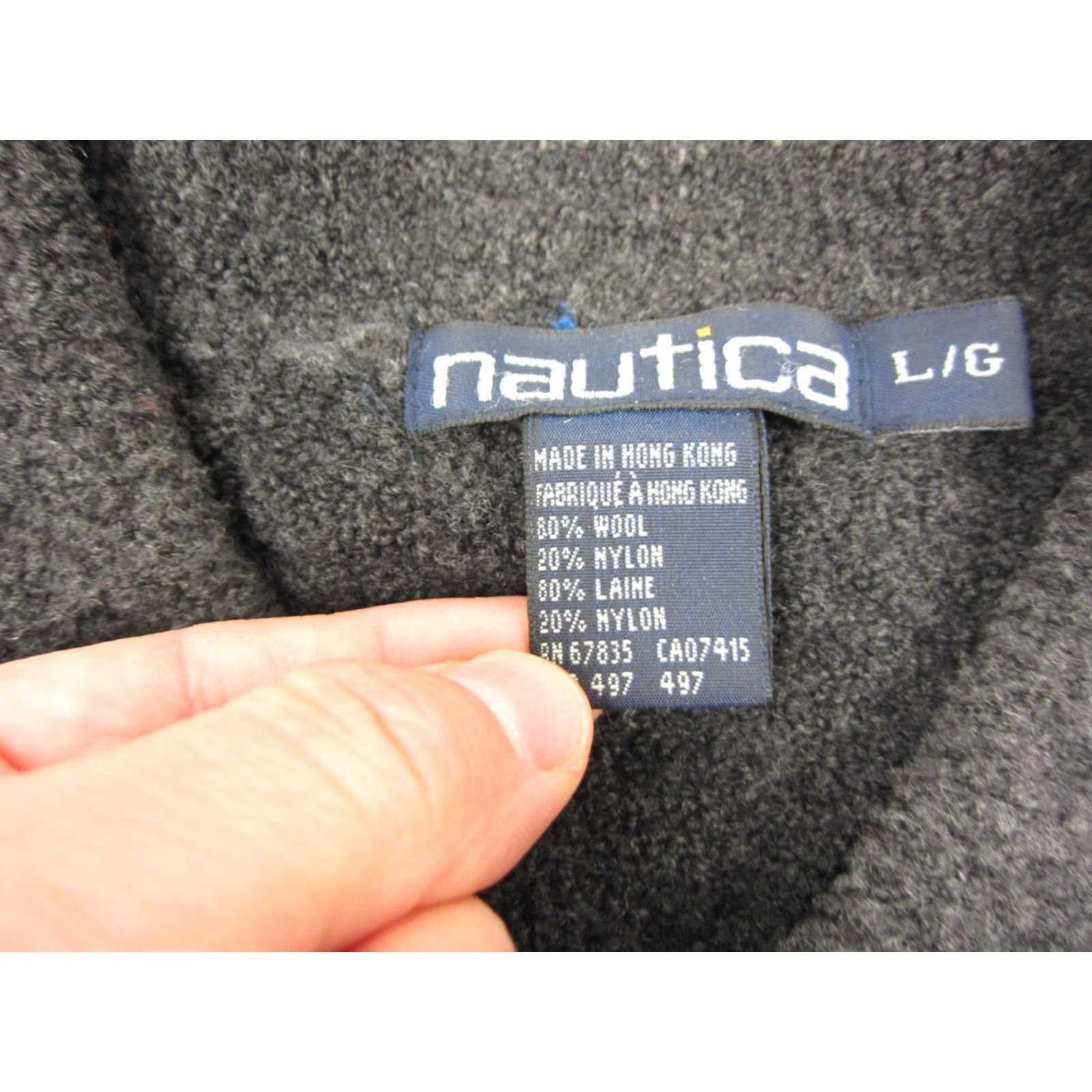 Nautica VINTAGE Nautica Sweater Mens Pullover Knit Collared Long Sleeve Black Wool Nylon 90s Fluffy L Regular Front-Page Search Keywords Size US L / EU 52-54 / 3 - 5 Thumbnail
