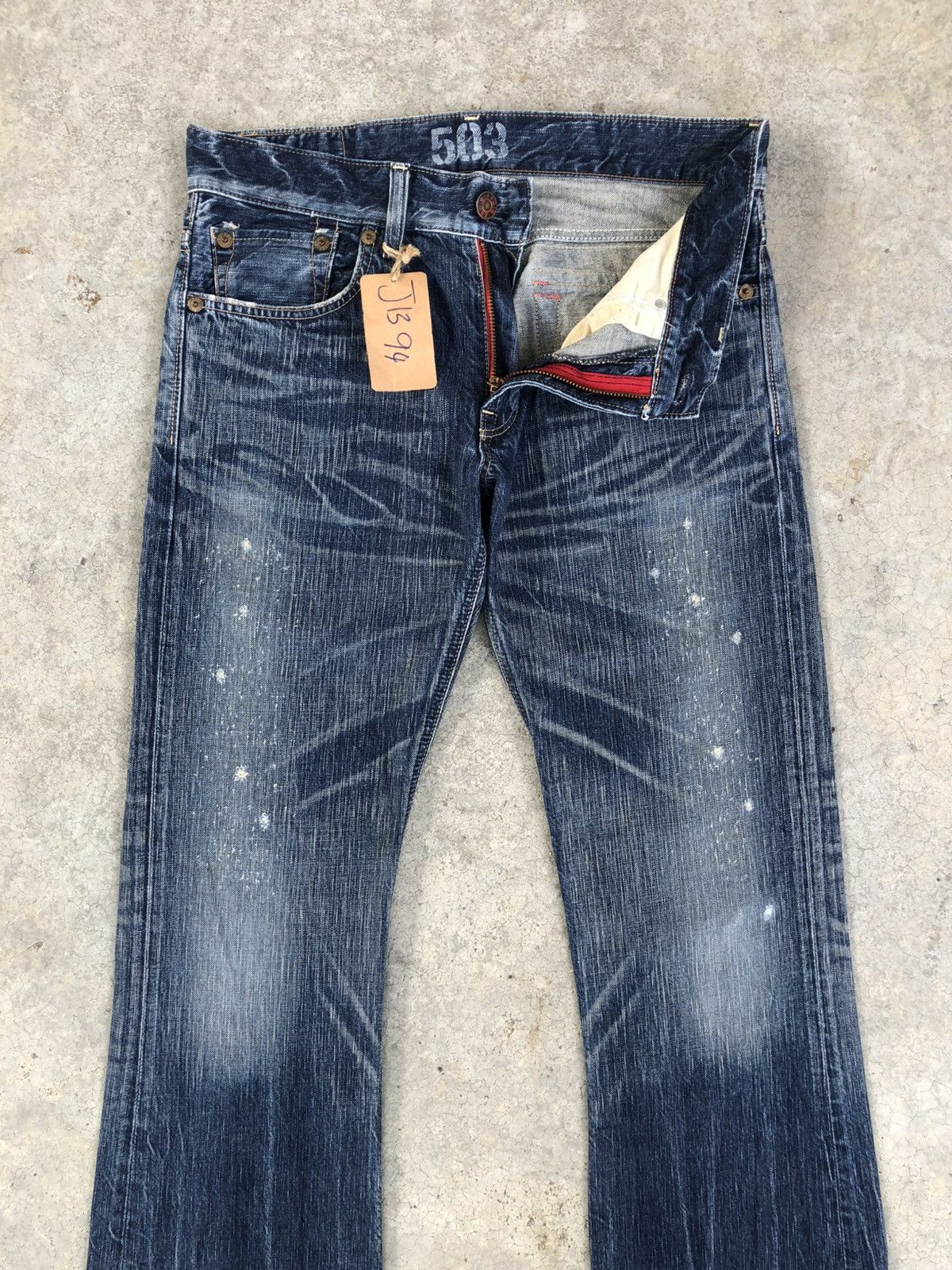 Who Decides War Edwin 503 Flared Jeans Bootcut Distressed Jeans Size US 34 / EU 50 - 3 Thumbnail