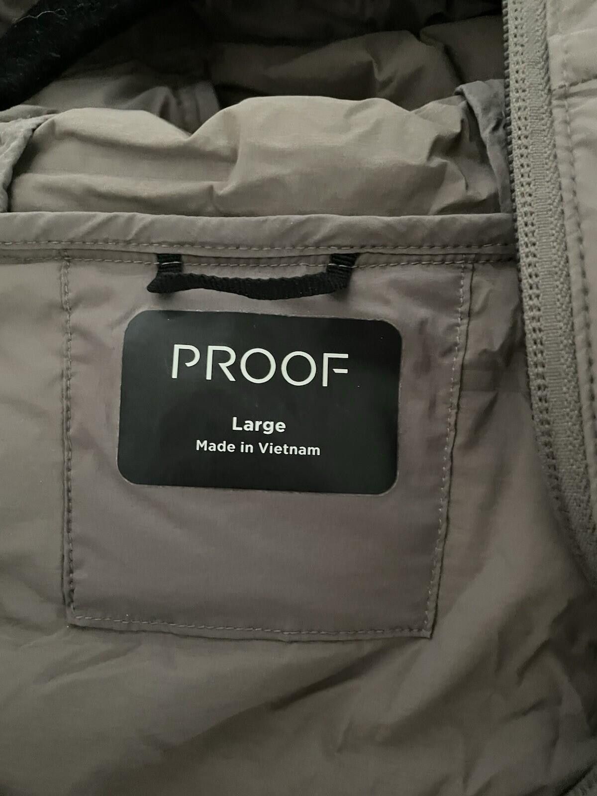Profound Aesthetic Proof Grey Brown Puffer Jacket Hooded Men Large Size US L / EU 52-54 / 3 - 3 Thumbnail