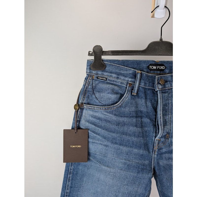Tom Ford o1rshd1 Selvedge Tapered Denim Jeans in Blue Size US 30 / EU 46 - 6 Thumbnail