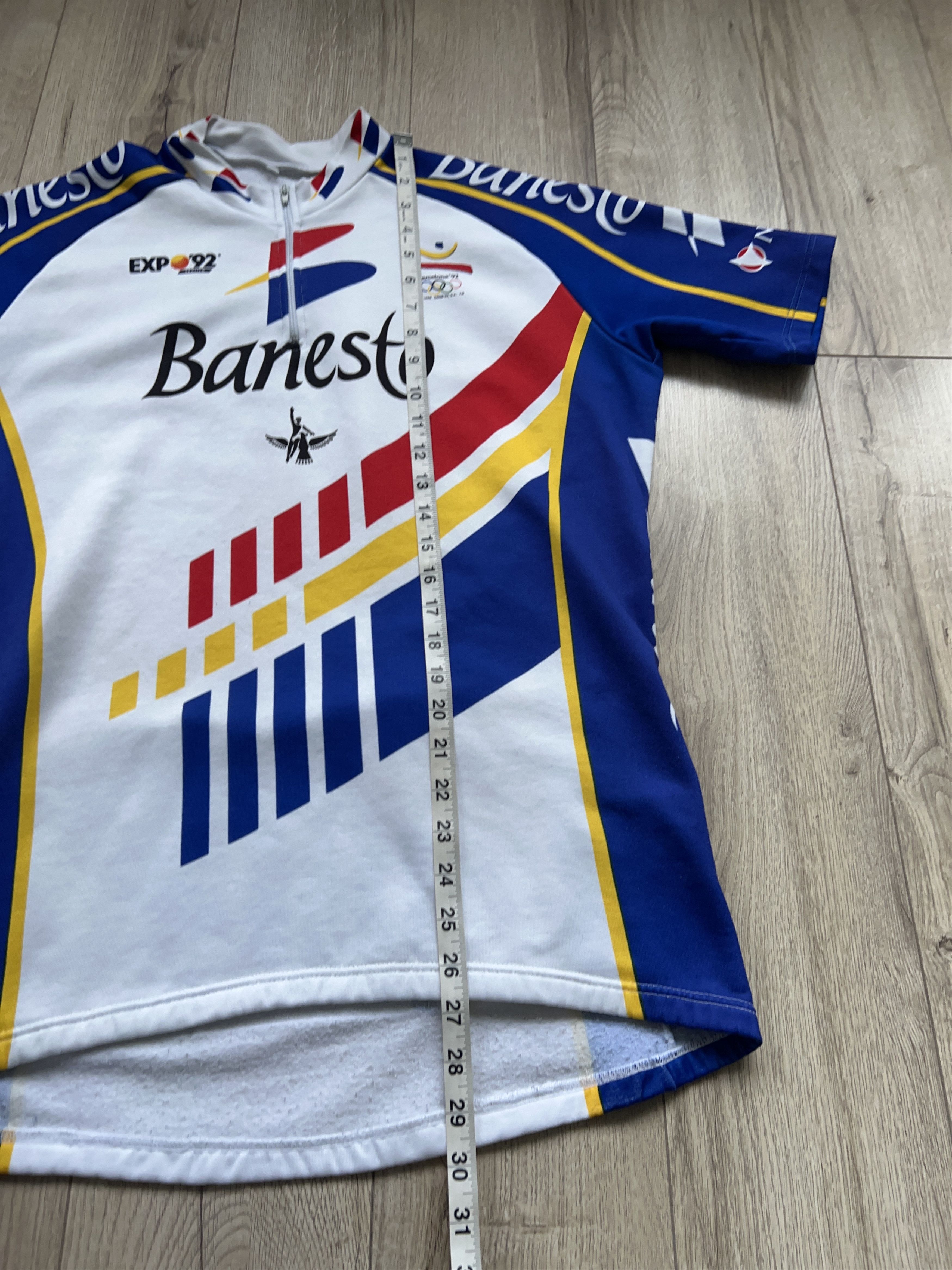 USA Olympics × Vintage 1992 Banesto Barcelona Nalini Compagnolo Cycling Jersey XL Size US XL / EU 56 / 4 - 6 Thumbnail