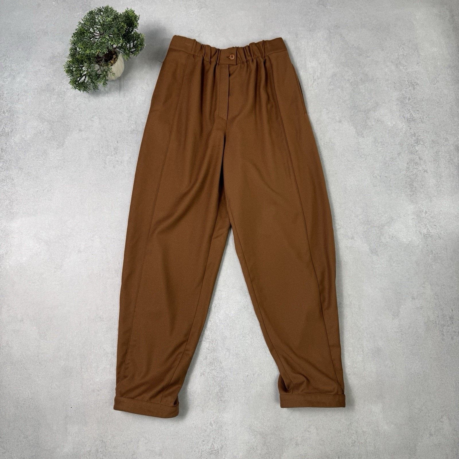 Christian Dior Monsieur Vintage Christian Dior Women Trousers Size 46 Brown Wool Size 32" / US 10 / IT 46 - 1 Thumbnail