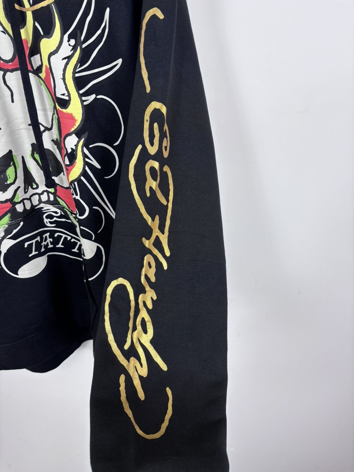 Ed Hardy Ed Hardy NWT Men’s Y2K Big Skull Tattoo Logo Black Hoodie Size US XXL / EU 58 / 5 - 11 Thumbnail