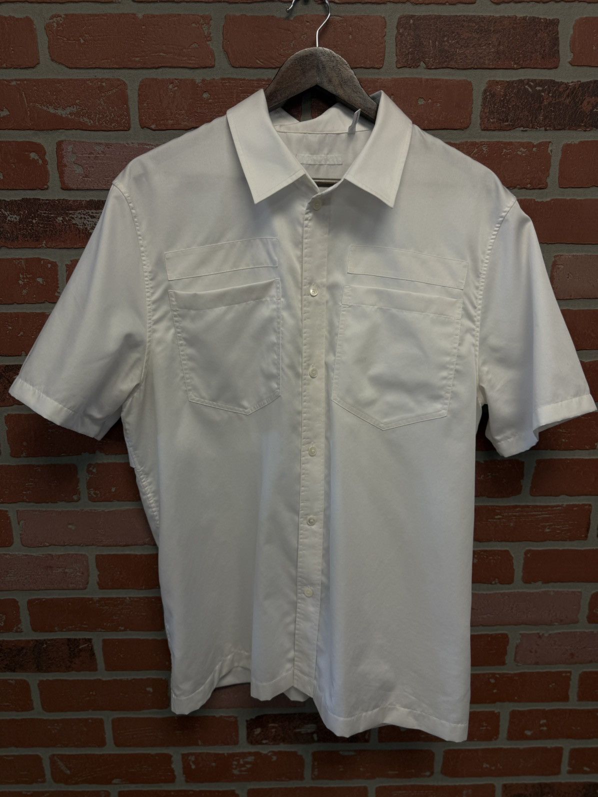 Helmut Lang Helmut Lang White Dress Shirt Size Large 🧼 Size US L / EU 52-54 / 3 - 1 Thumbnail