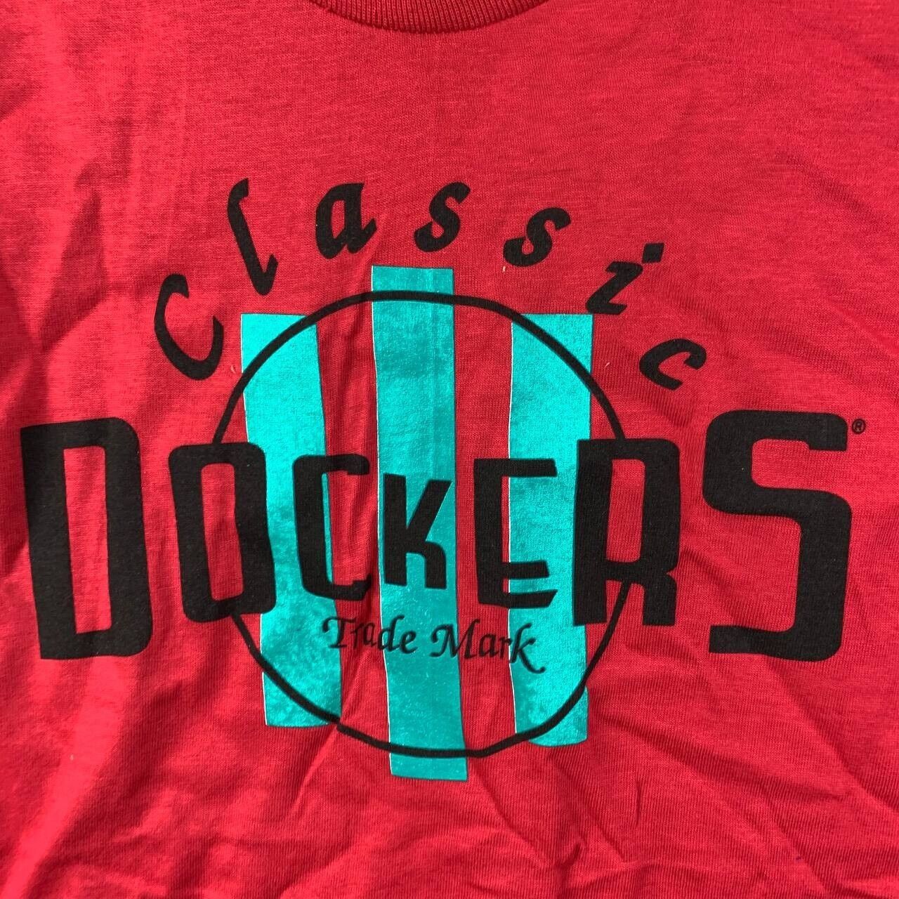 Dockers Vintage Classic Dockers Medium Casual T-Shirt Red New Men Size US M / EU 48-50 / 2 - 3 Thumbnail