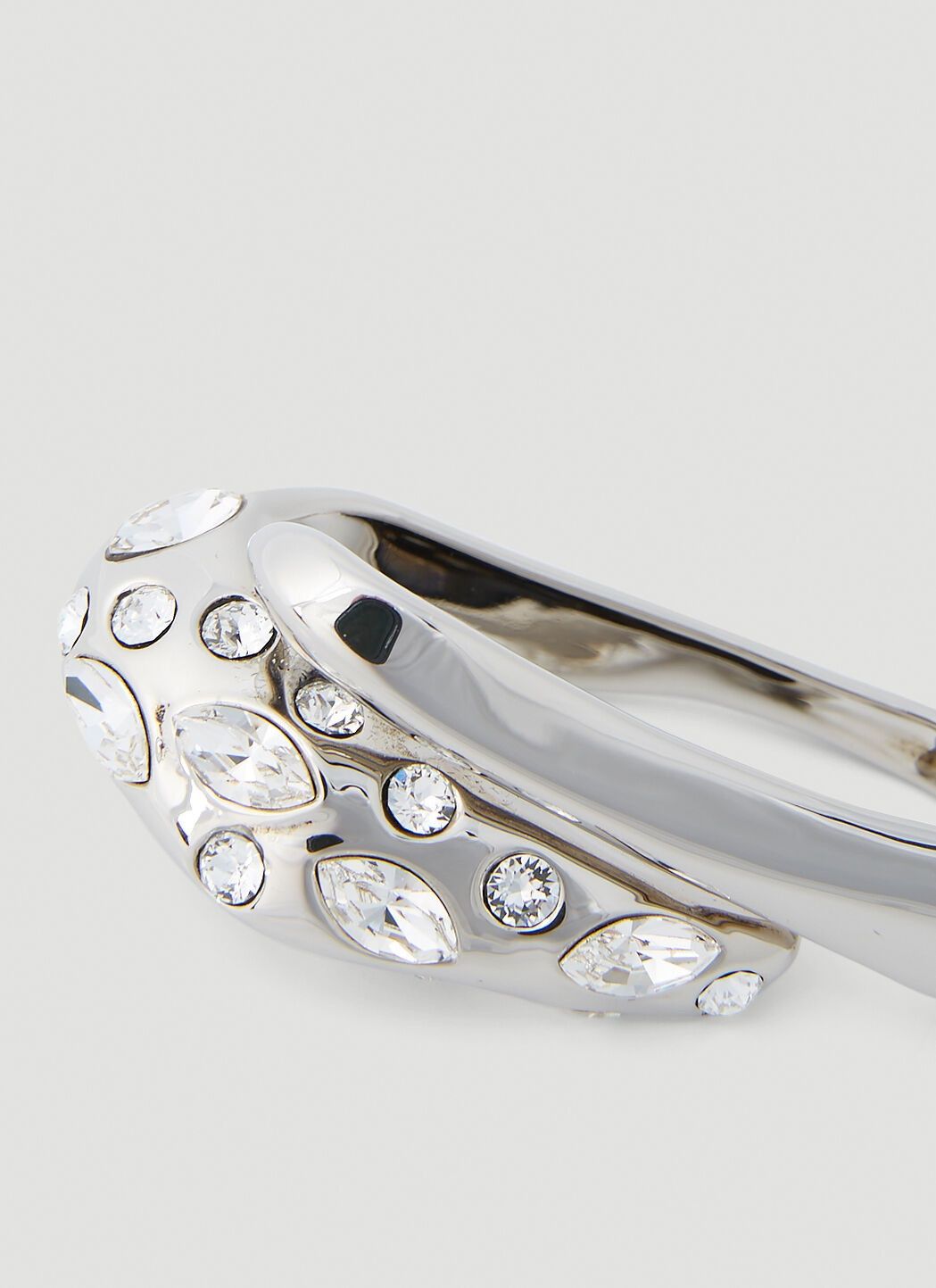Alexander McQueen o1loc1c0625 Size:Small/ Gaze Ring in Silver Size ONE SIZE - 1 Thumbnail