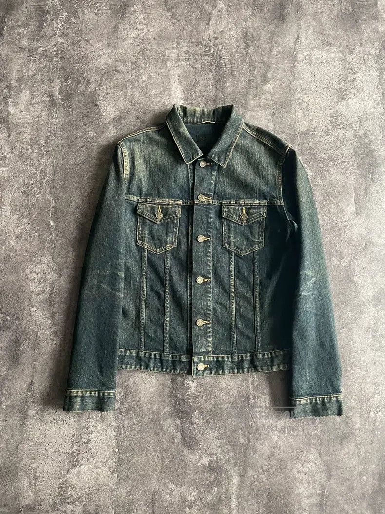 Saint Laurent Paris Saint Laurent Paris Crystal Fox Destroyed Denim Jacket Size US XL / EU 56 / 4 - 2 Thumbnail