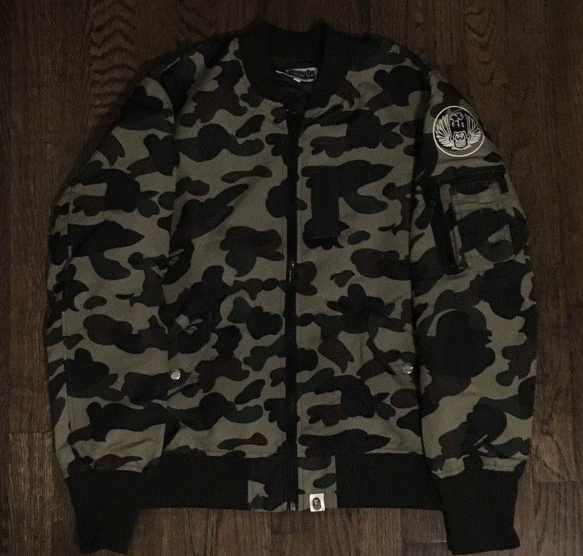 Bape Bape camo MA-1 bomber jacket Size US M / EU 48-50 / 2 - 1 Thumbnail