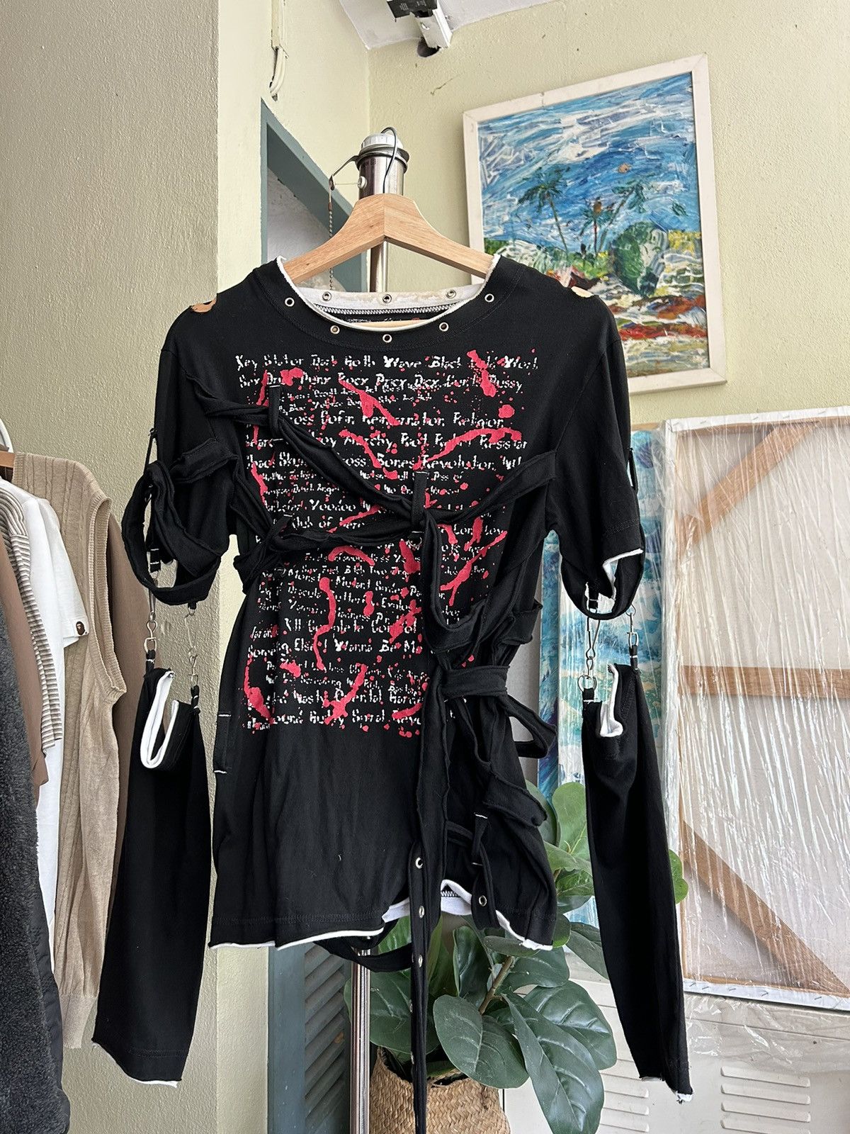 Tshirt Bondage Gothic Punk Style