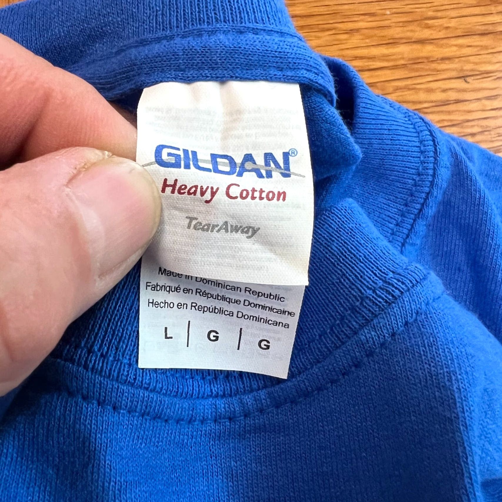 Gildan Gildan Mens Short Sleeves Crew Neck Blue T Shirt Size L Laurel Oak Dolphins Graphic Print Regular Fit 100% Cotton Size US L / EU 52-54 / 3 - 4 Thumbnail