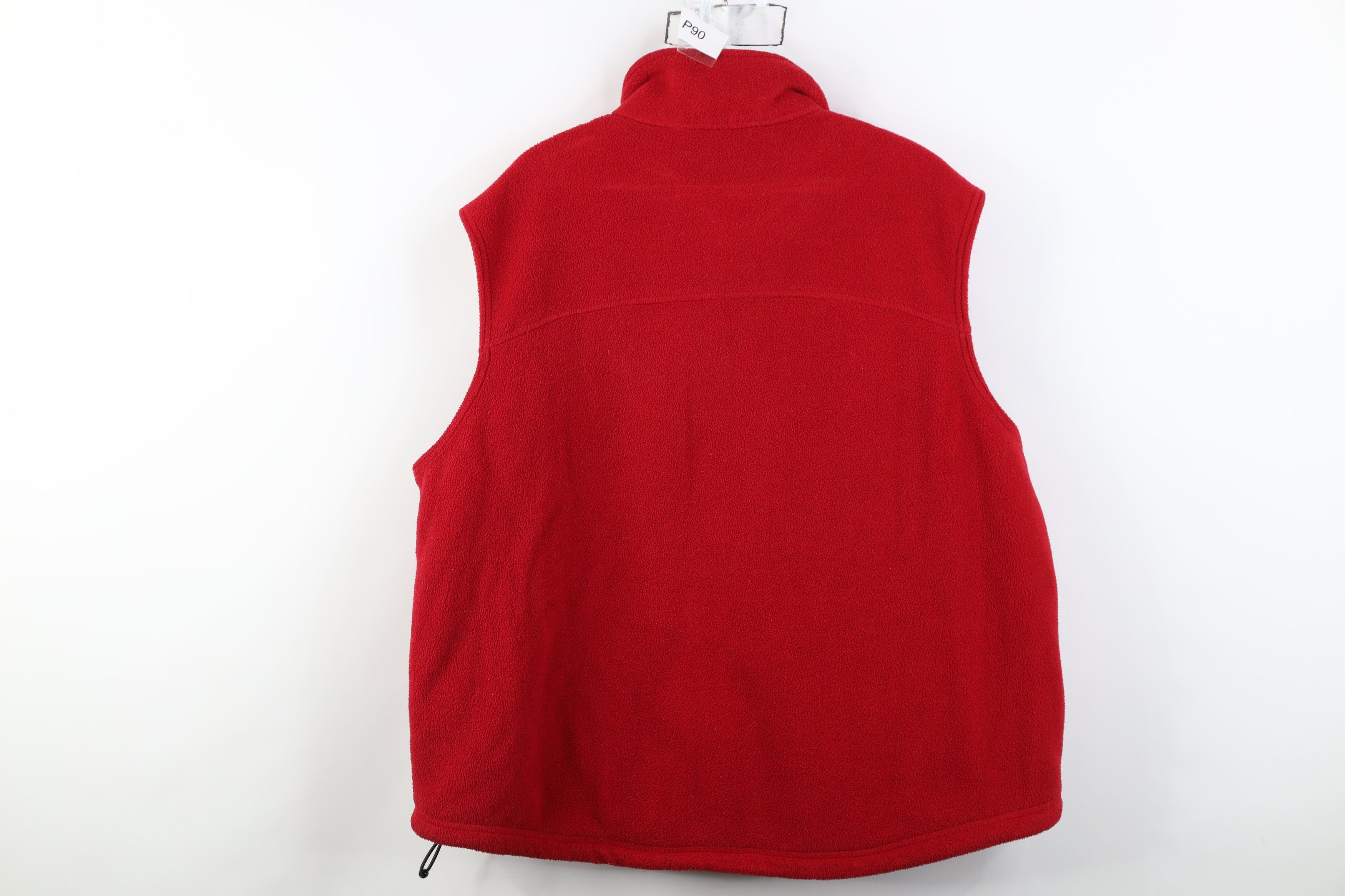 L.L. Bean Vintage 90s Y2K LL Bean Full Zip Fleece Vest Jacket Red Size XL / US 12-14 / IT 48-50 - 12 Thumbnail