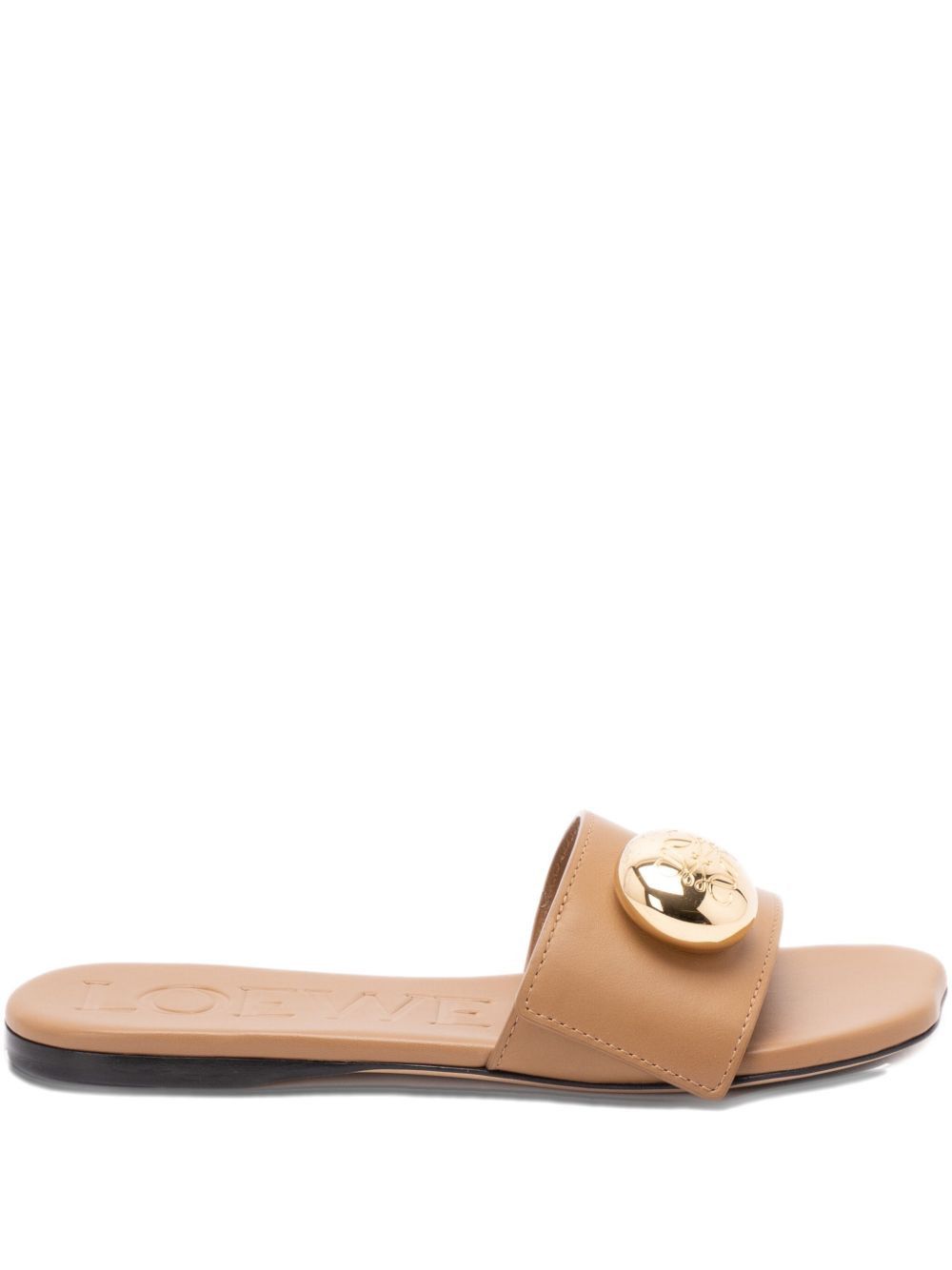 Loewe PEBBLE LEATHER SLIDES Size US 6 / IT 36 - 1 Thumbnail