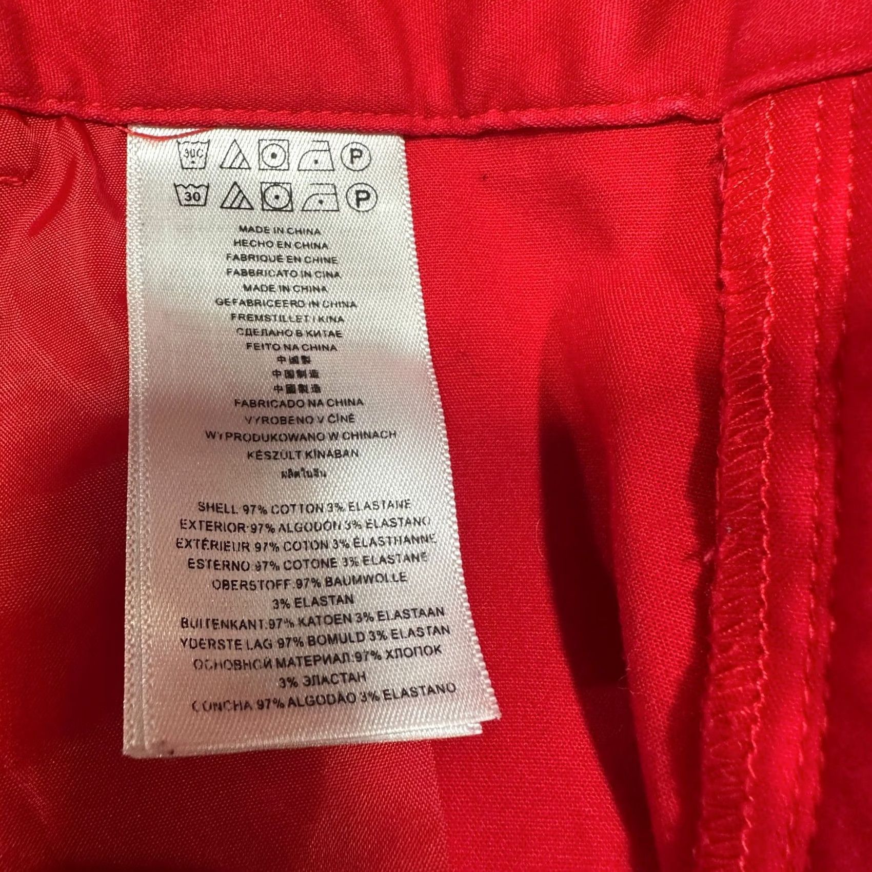Michael Kors Michael Kors Women Red Stretch Trousers Pants Size 2 Tapered Leg Zip Pockets Size 26" / US 2 / IT 38 - 6 Thumbnail