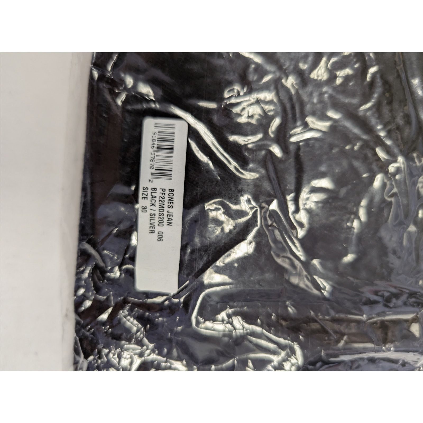 Amiri o1rshd1 Bones Jean Denim Jeans in Black/Silver Size US 30 / EU 46 - 22 Thumbnail