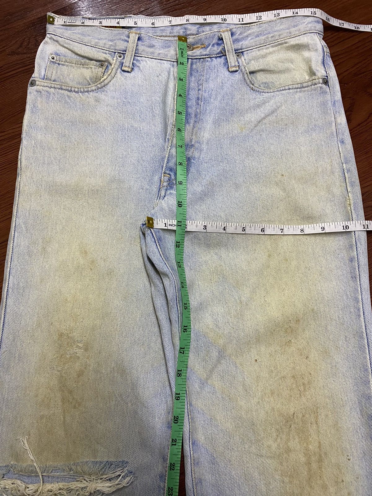 Edwin Vintage Edwin Only Genuine Faded Wash Distressed Loose Jeans Size US 32 / EU 48 - 16 Thumbnail